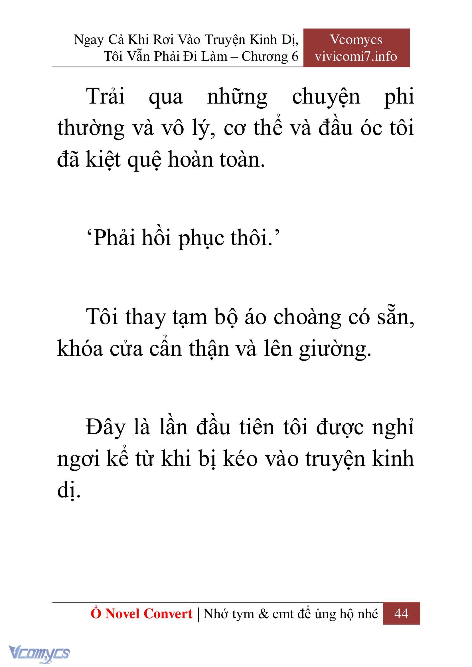 [Novel] Ngay Cả Khi Rơi Vào Truyện Kinh Dị, Tôi Vẫn Phải Đi Làm Chapter 6 - Trang 47