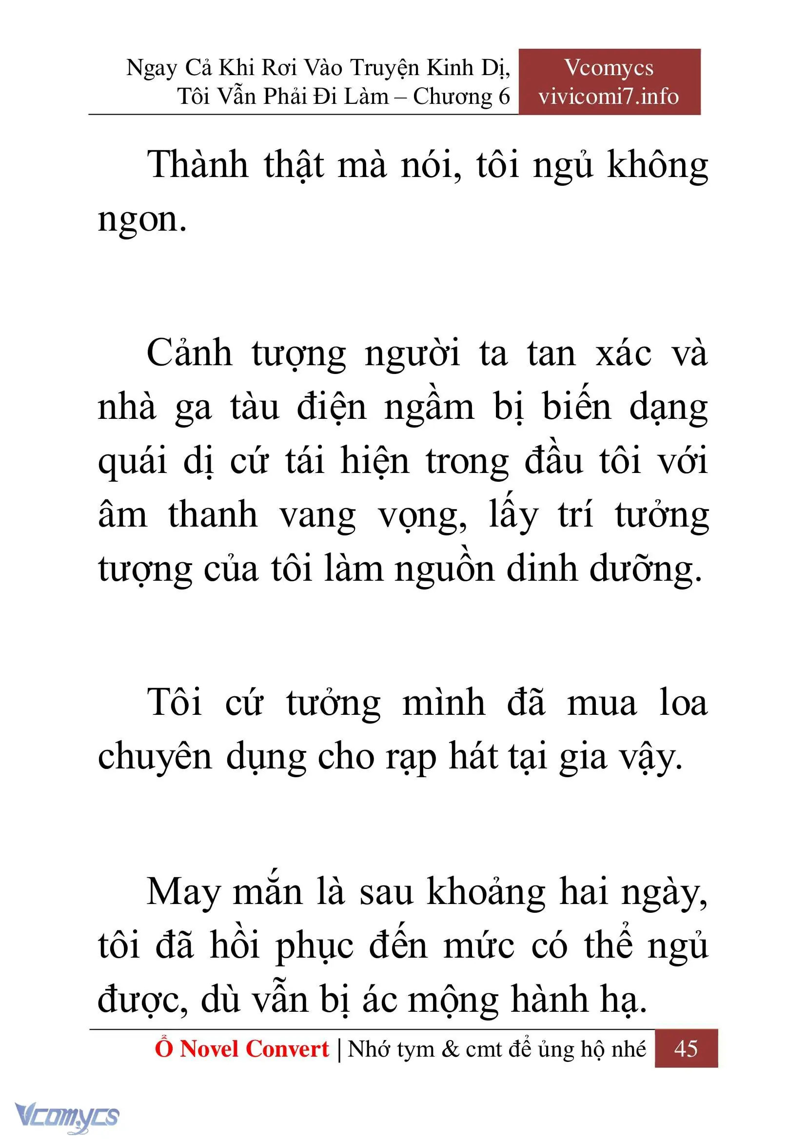 [Novel] Ngay Cả Khi Rơi Vào Truyện Kinh Dị, Tôi Vẫn Phải Đi Làm Chapter 6 - Trang 48