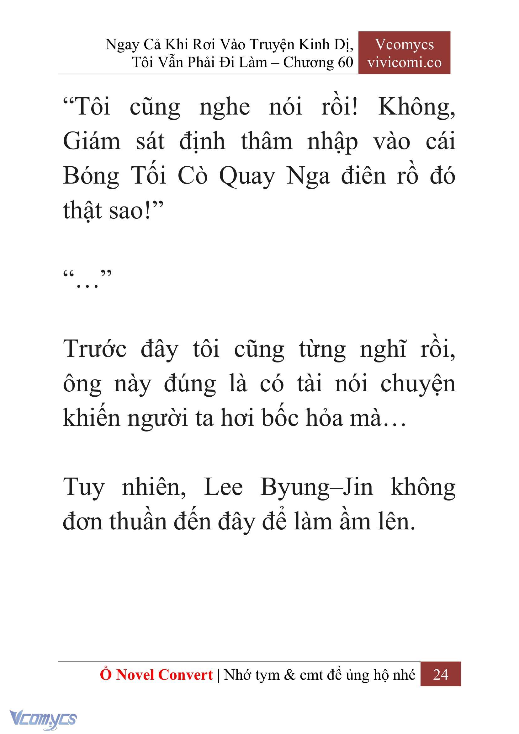 [Novel] Ngay Cả Khi Rơi Vào Truyện Kinh Dị, Tôi Vẫn Phải Đi Làm Chapter 60 - Trang 28