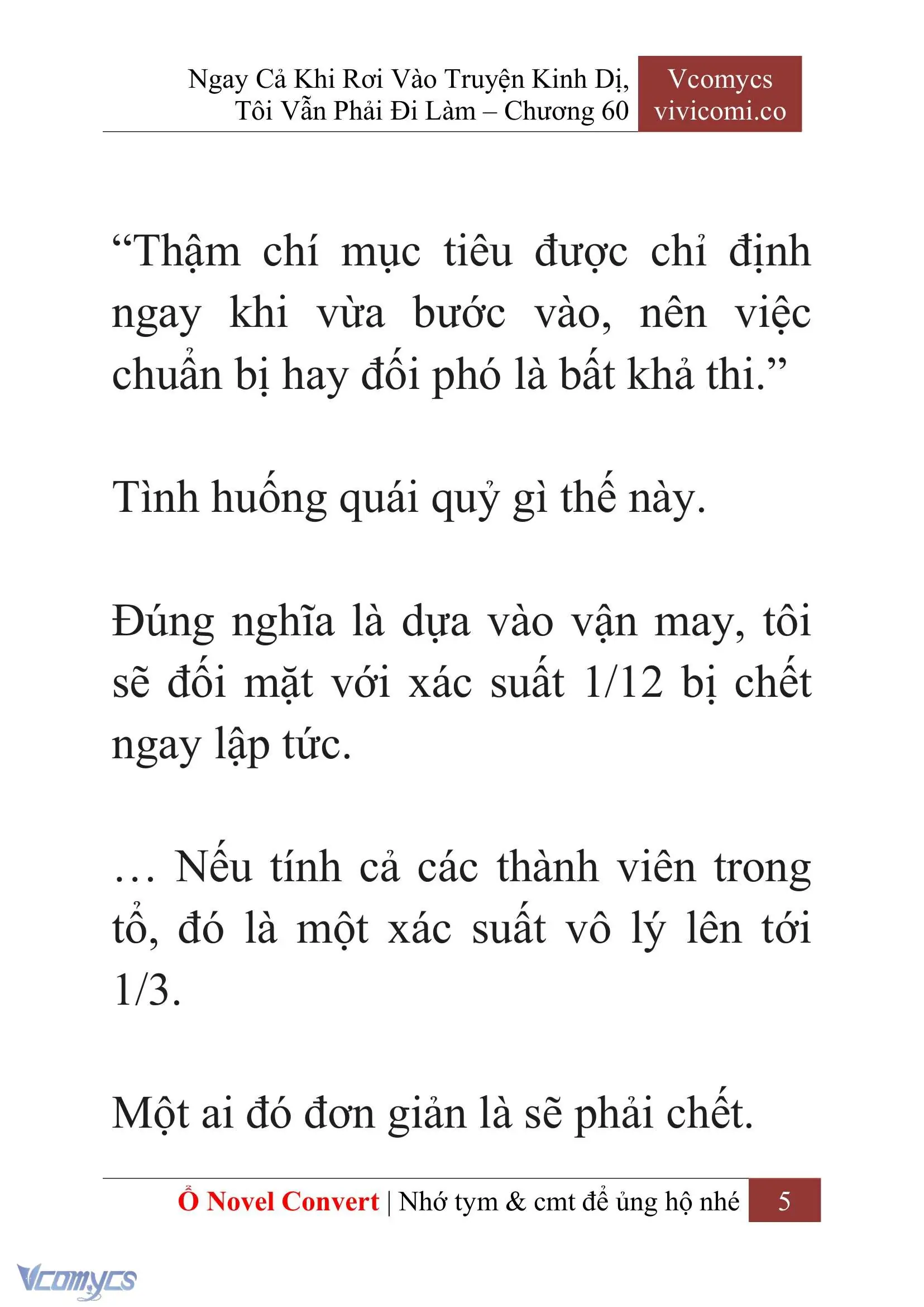 [Novel] Ngay Cả Khi Rơi Vào Truyện Kinh Dị, Tôi Vẫn Phải Đi Làm Chapter 60 - Trang 9