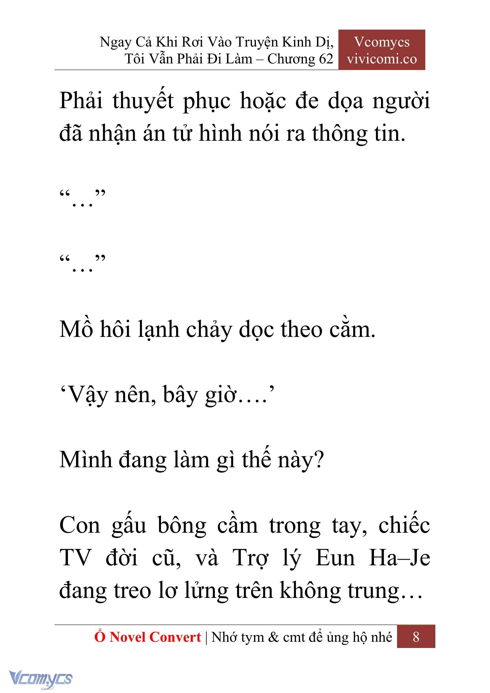 [Novel] Ngay Cả Khi Rơi Vào Truyện Kinh Dị, Tôi Vẫn Phải Đi Làm Chapter 62 - Trang 12