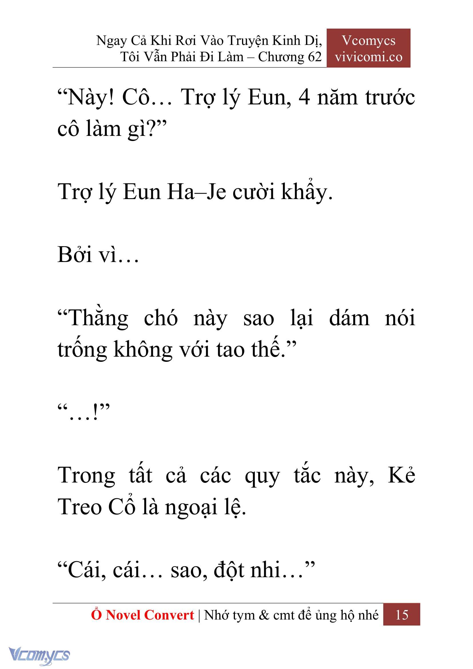 [Novel] Ngay Cả Khi Rơi Vào Truyện Kinh Dị, Tôi Vẫn Phải Đi Làm Chapter 62 - Trang 19