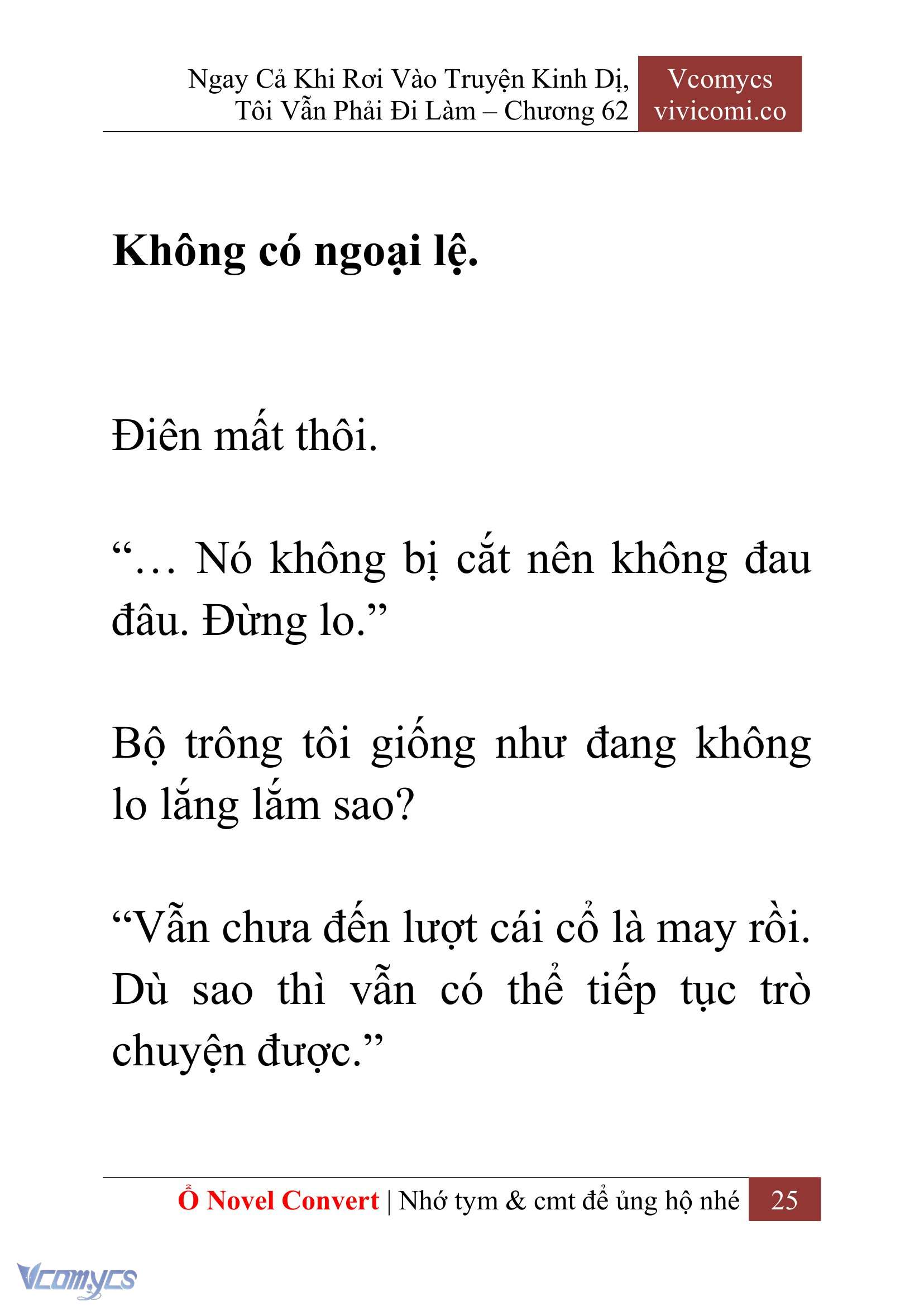 [Novel] Ngay Cả Khi Rơi Vào Truyện Kinh Dị, Tôi Vẫn Phải Đi Làm Chapter 62 - Trang 29