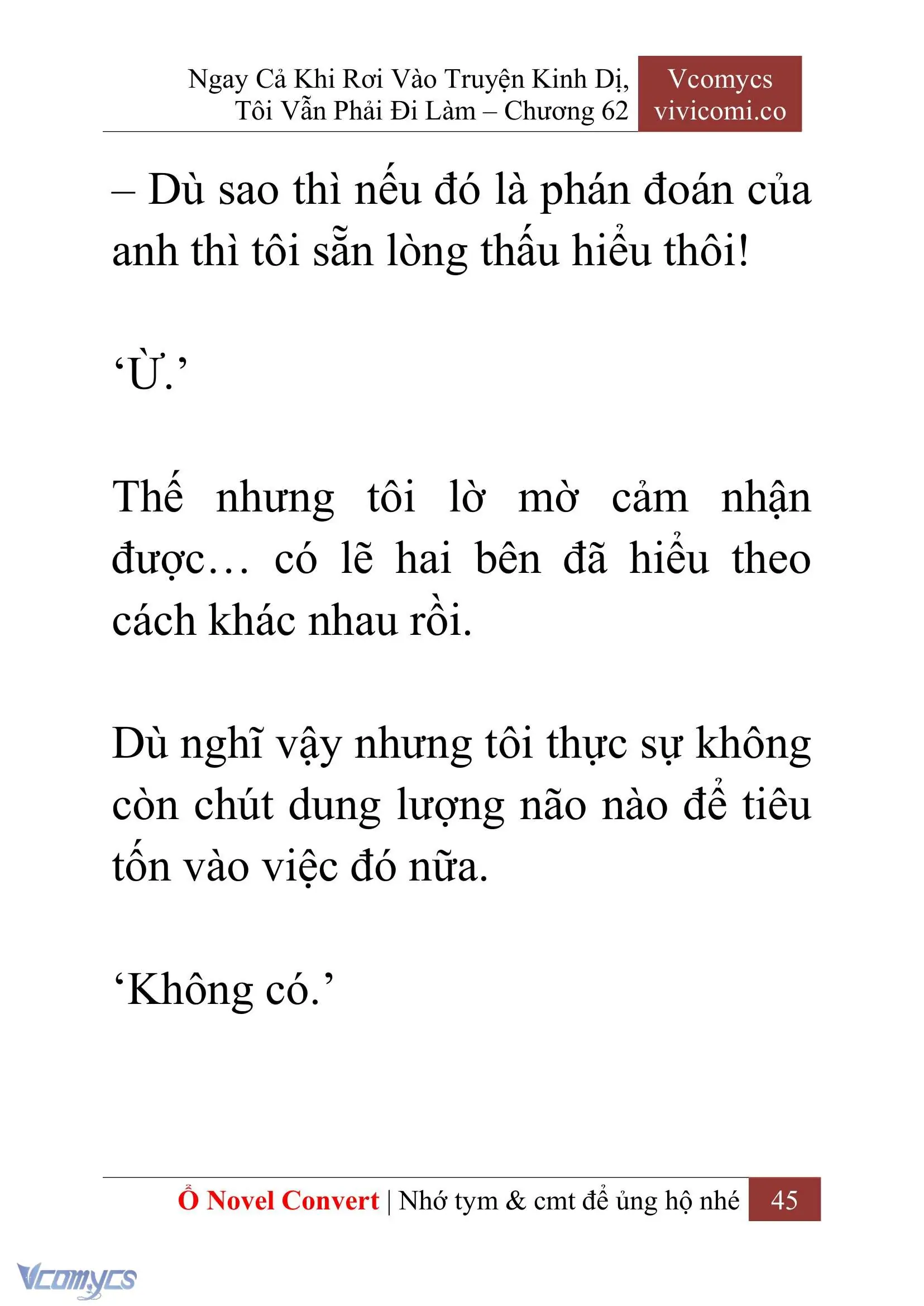 [Novel] Ngay Cả Khi Rơi Vào Truyện Kinh Dị, Tôi Vẫn Phải Đi Làm Chapter 62 - Trang 49