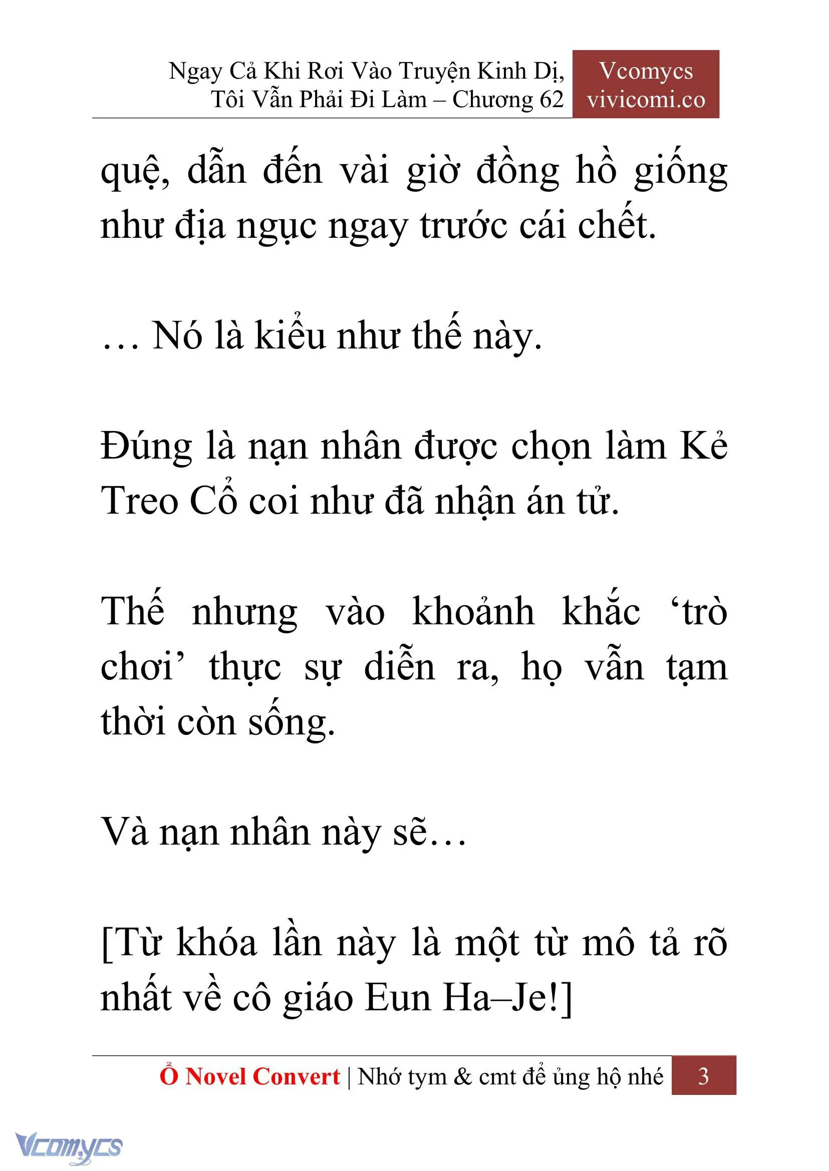 [Novel] Ngay Cả Khi Rơi Vào Truyện Kinh Dị, Tôi Vẫn Phải Đi Làm Chapter 62 - Trang 7