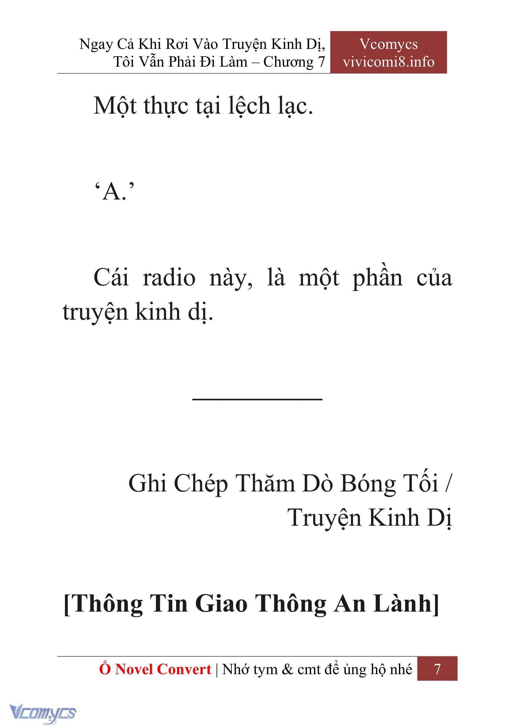 [Novel] Ngay Cả Khi Rơi Vào Truyện Kinh Dị, Tôi Vẫn Phải Đi Làm Chapter 7 - Trang 10