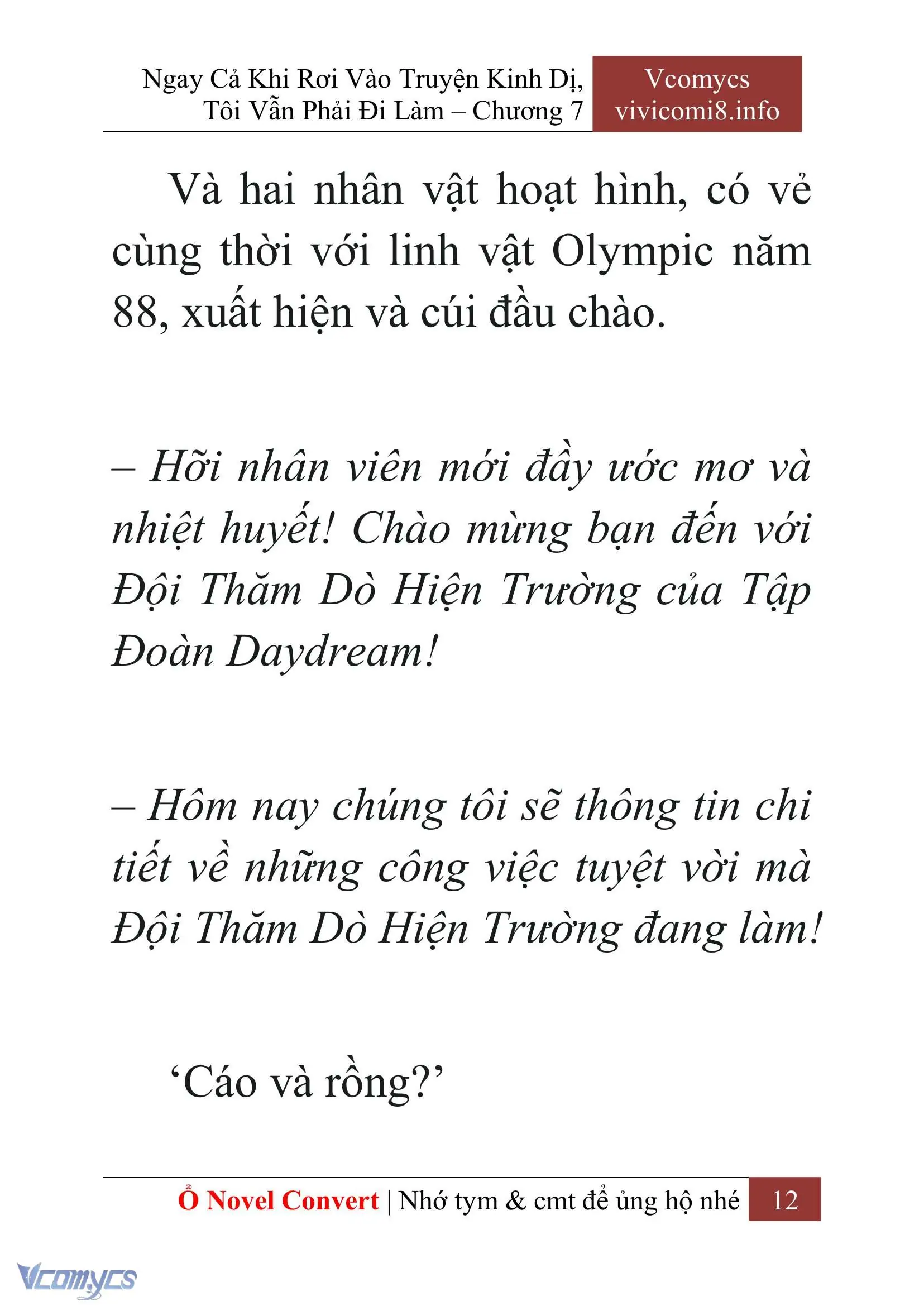 [Novel] Ngay Cả Khi Rơi Vào Truyện Kinh Dị, Tôi Vẫn Phải Đi Làm Chapter 7 - Trang 15