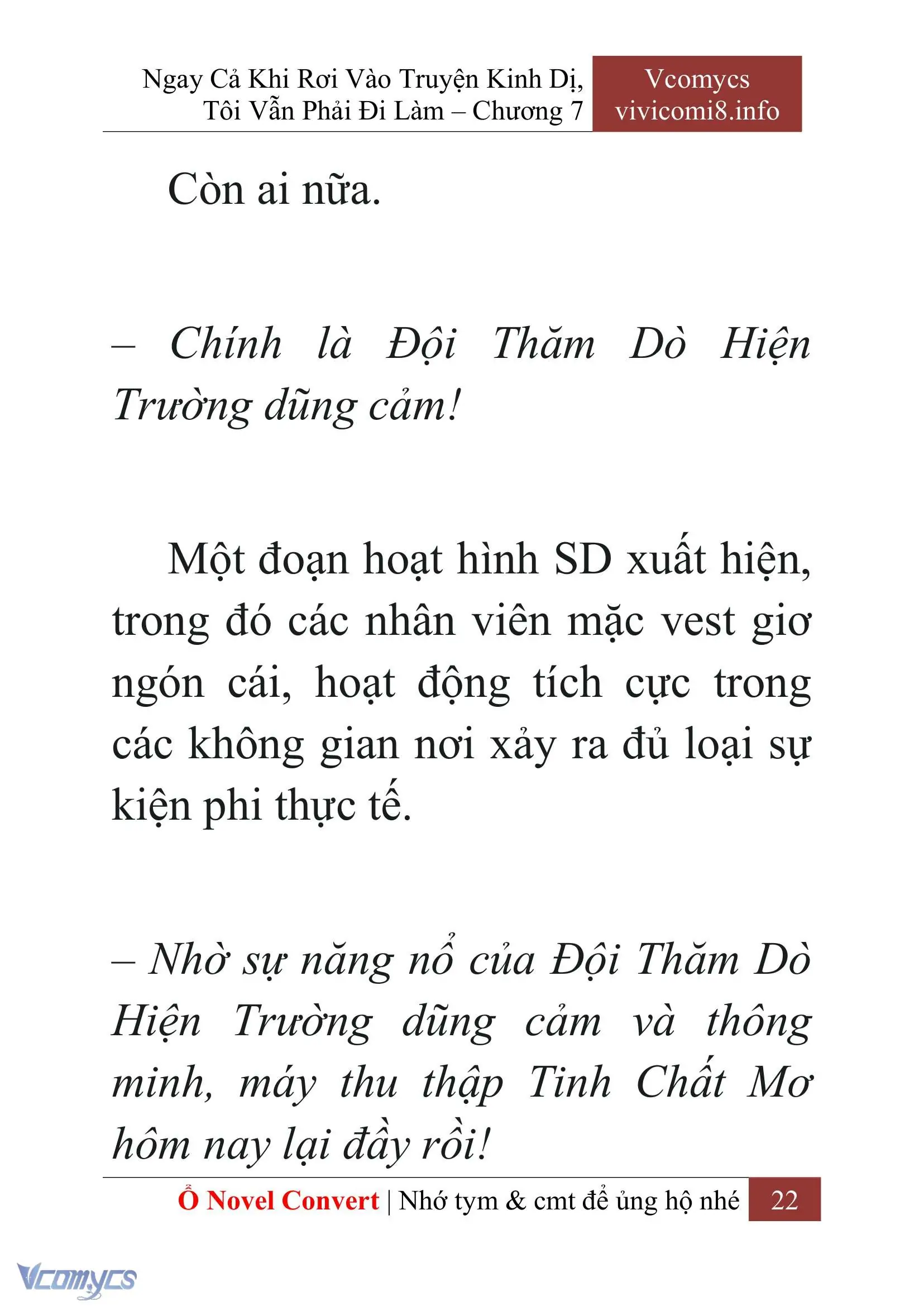 [Novel] Ngay Cả Khi Rơi Vào Truyện Kinh Dị, Tôi Vẫn Phải Đi Làm Chapter 7 - Trang 25