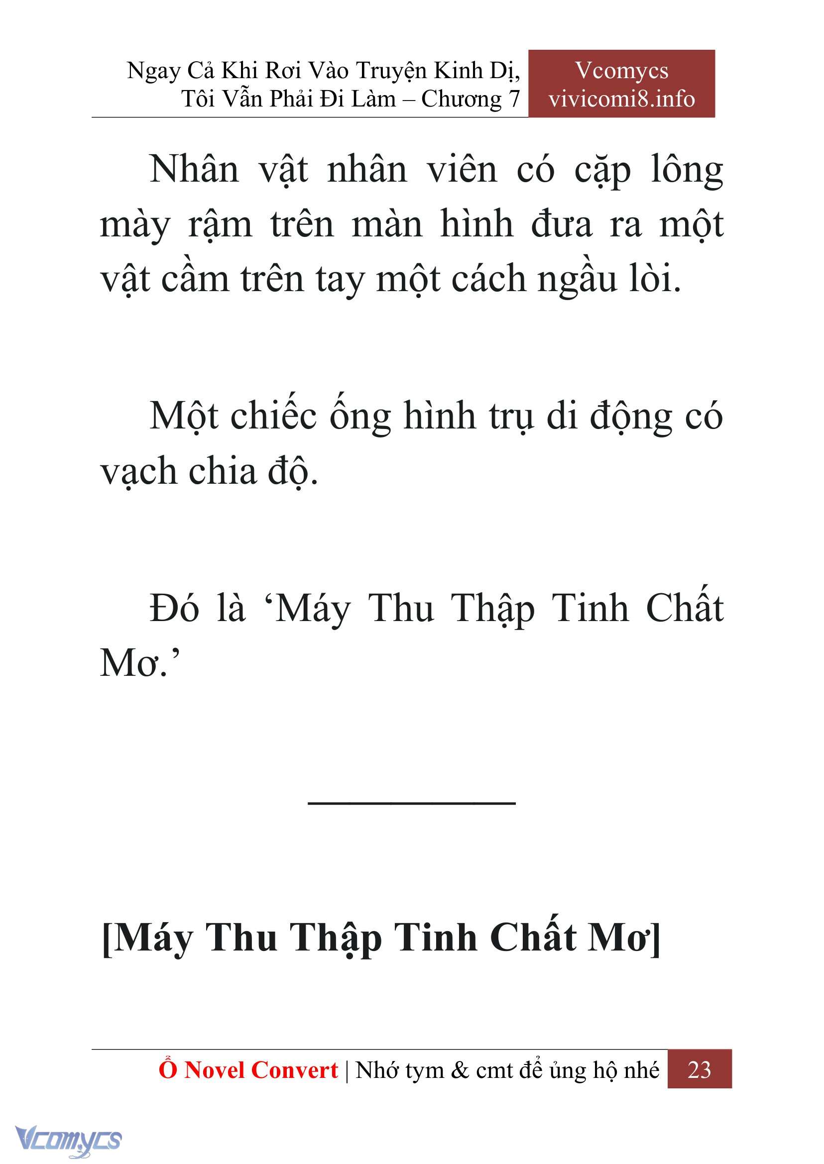 [Novel] Ngay Cả Khi Rơi Vào Truyện Kinh Dị, Tôi Vẫn Phải Đi Làm Chapter 7 - Trang 26