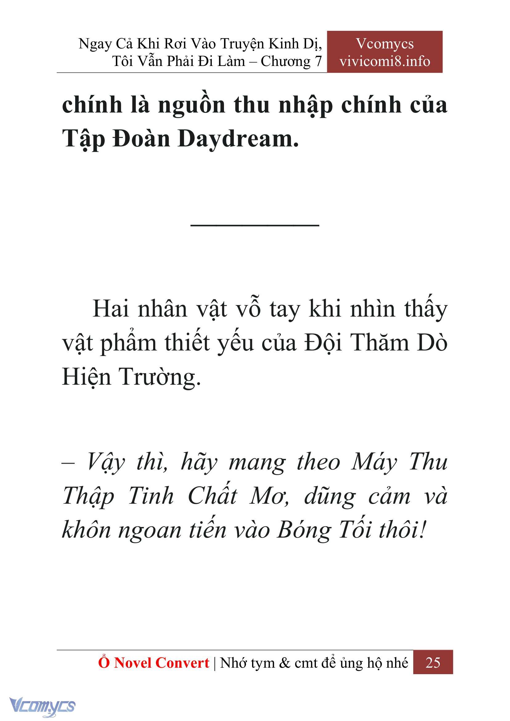 [Novel] Ngay Cả Khi Rơi Vào Truyện Kinh Dị, Tôi Vẫn Phải Đi Làm Chapter 7 - Trang 28