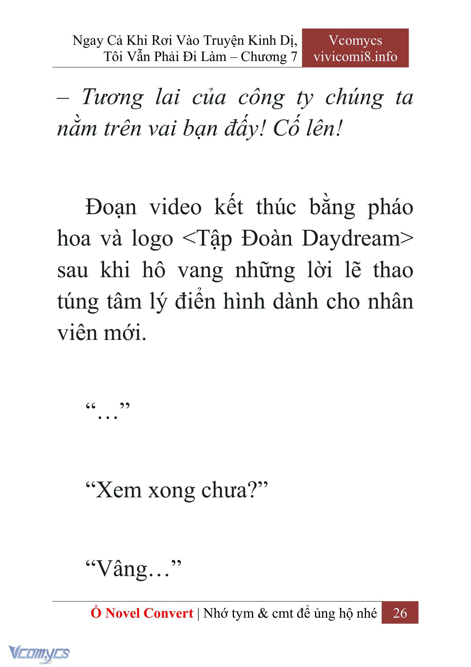 [Novel] Ngay Cả Khi Rơi Vào Truyện Kinh Dị, Tôi Vẫn Phải Đi Làm Chapter 7 - Trang 29