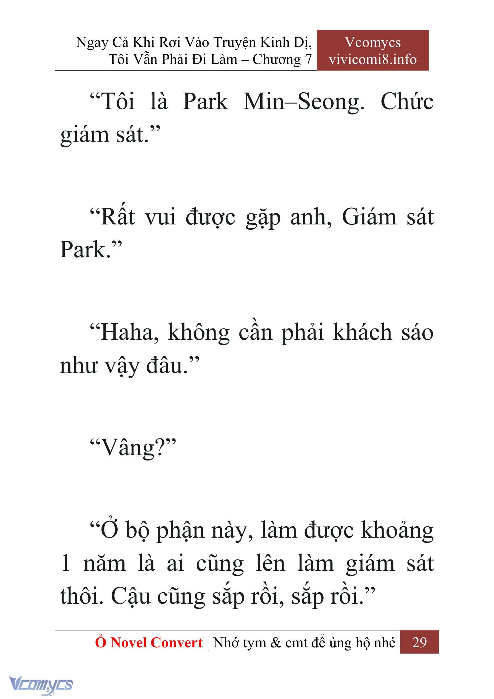 [Novel] Ngay Cả Khi Rơi Vào Truyện Kinh Dị, Tôi Vẫn Phải Đi Làm Chapter 7 - Trang 32
