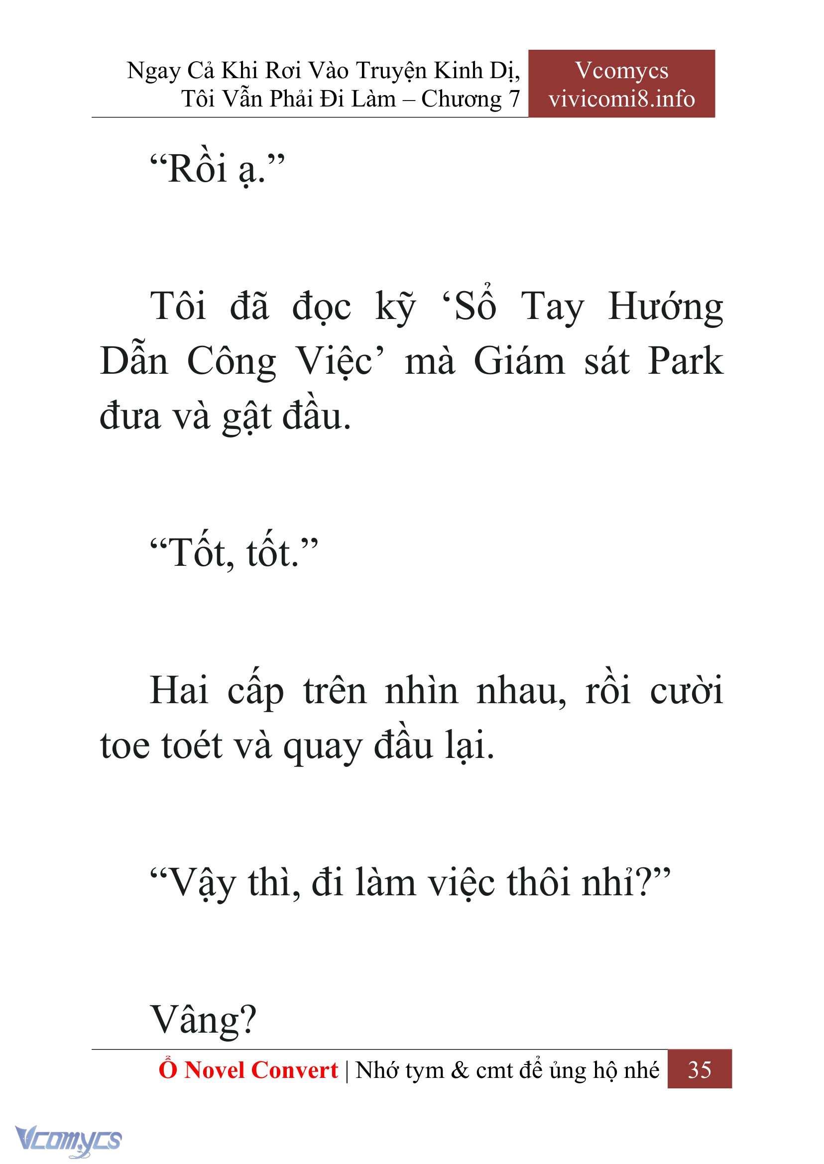 [Novel] Ngay Cả Khi Rơi Vào Truyện Kinh Dị, Tôi Vẫn Phải Đi Làm Chapter 7 - Trang 38