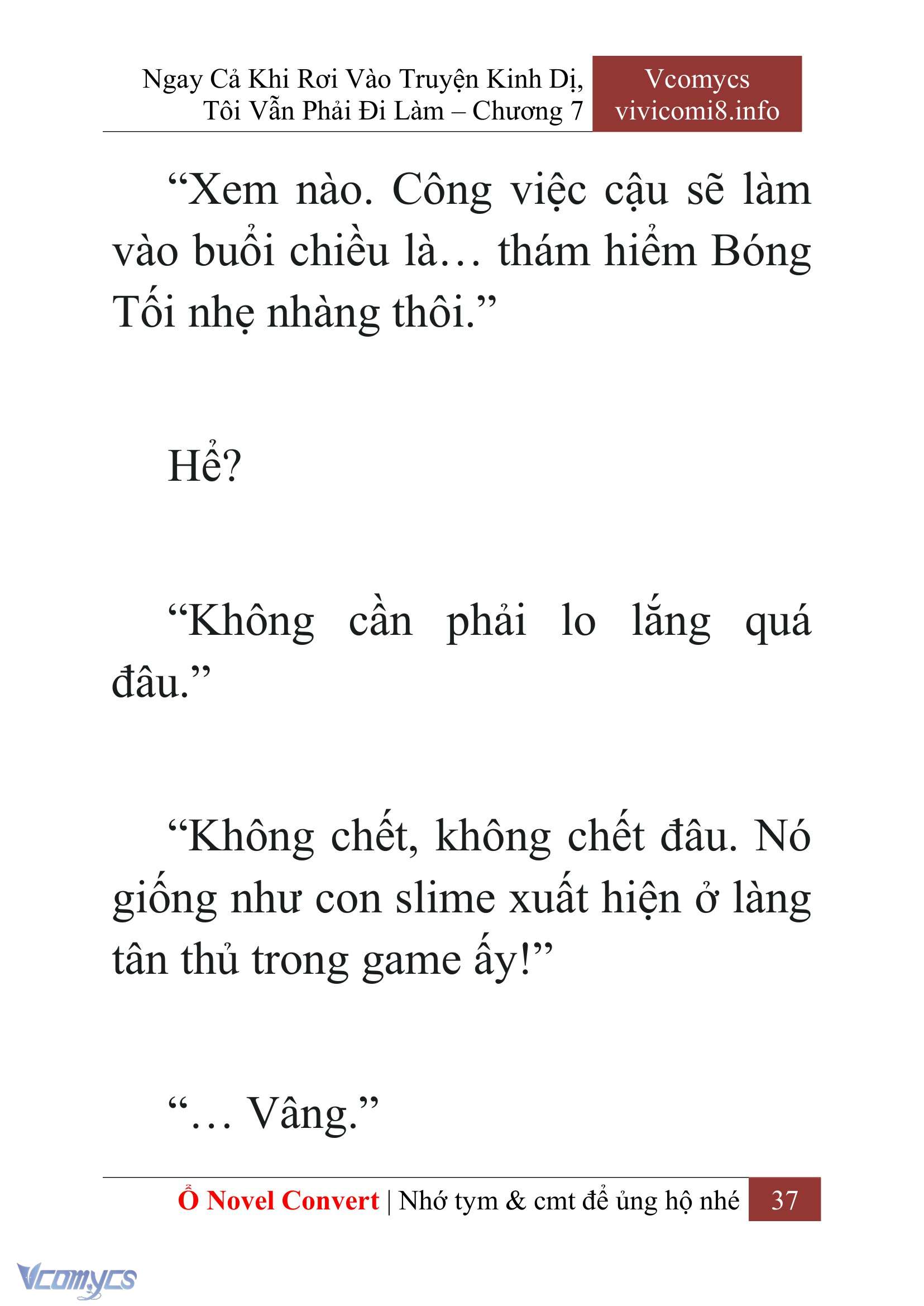 [Novel] Ngay Cả Khi Rơi Vào Truyện Kinh Dị, Tôi Vẫn Phải Đi Làm Chapter 7 - Trang 40