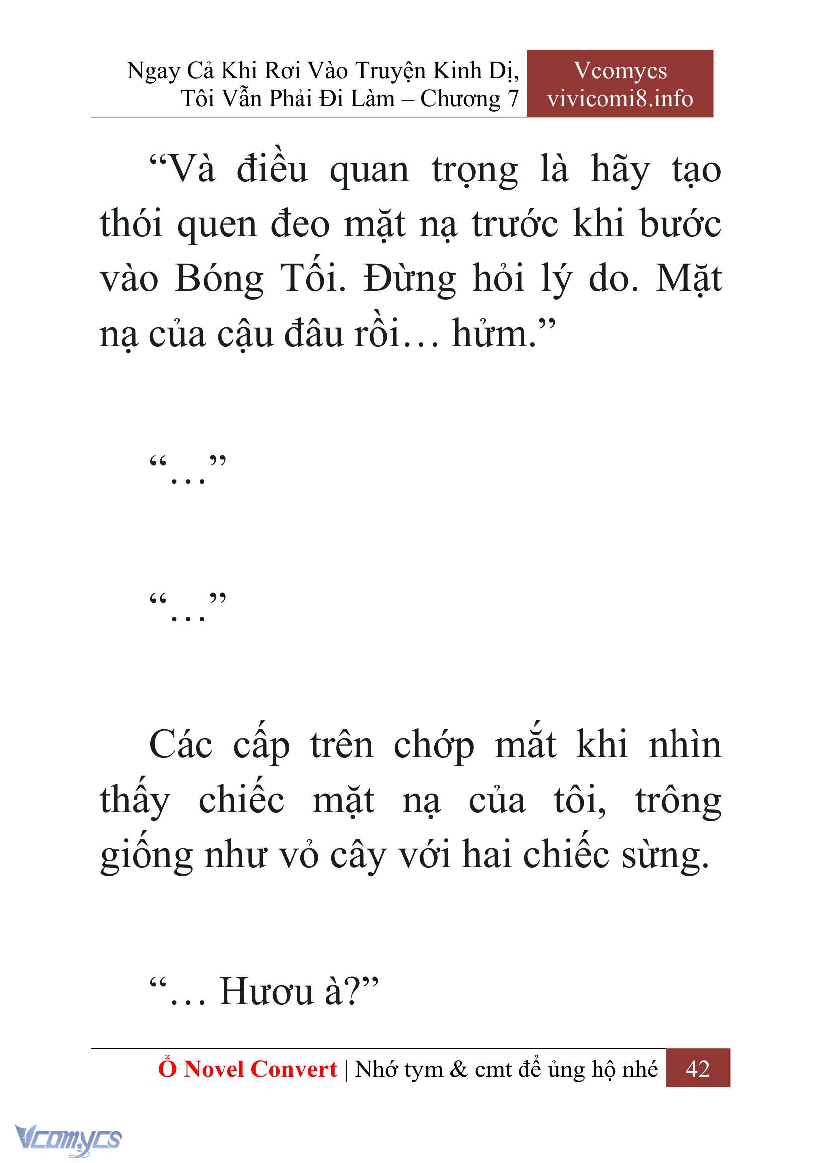 [Novel] Ngay Cả Khi Rơi Vào Truyện Kinh Dị, Tôi Vẫn Phải Đi Làm Chapter 7 - Trang 45