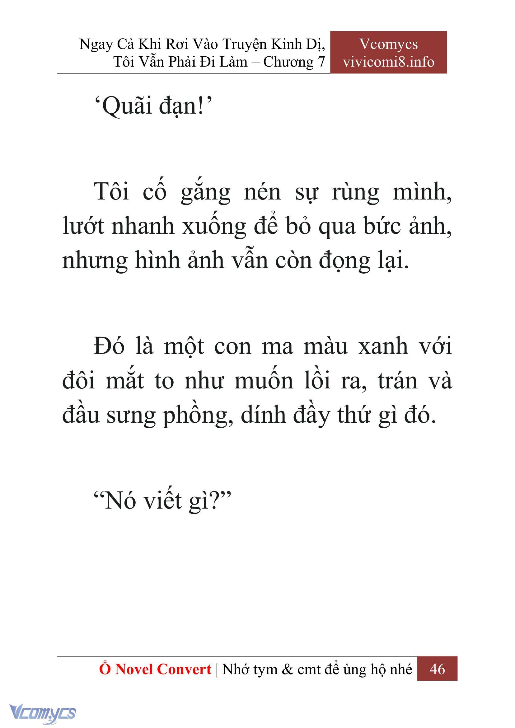 [Novel] Ngay Cả Khi Rơi Vào Truyện Kinh Dị, Tôi Vẫn Phải Đi Làm Chapter 7 - Trang 49