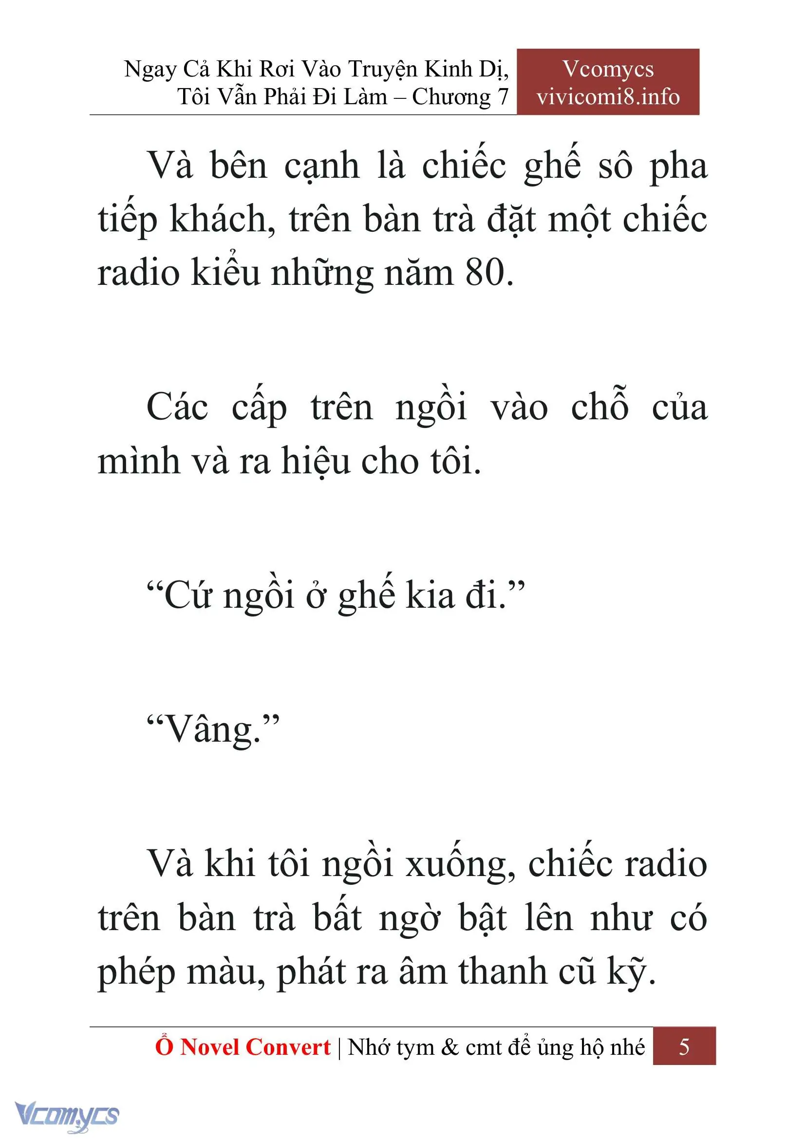 [Novel] Ngay Cả Khi Rơi Vào Truyện Kinh Dị, Tôi Vẫn Phải Đi Làm Chapter 7 - Trang 8