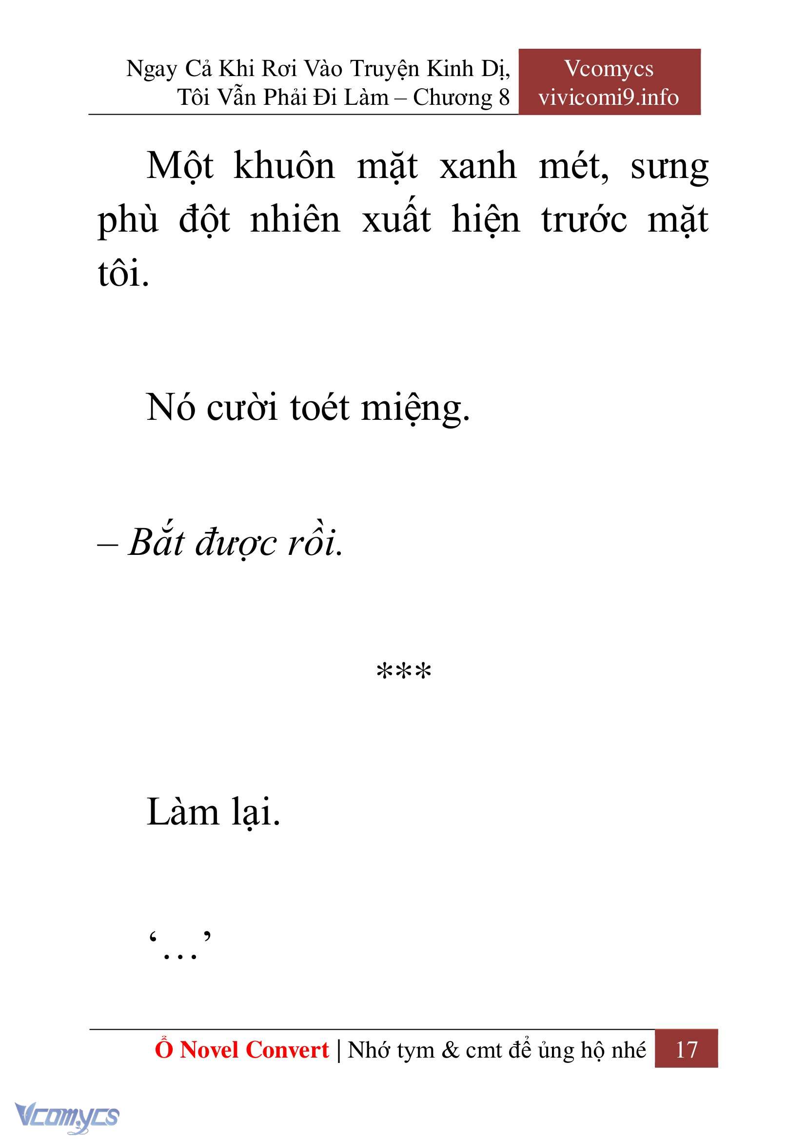 [Novel] Ngay Cả Khi Rơi Vào Truyện Kinh Dị, Tôi Vẫn Phải Đi Làm Chapter 8 - Trang 20