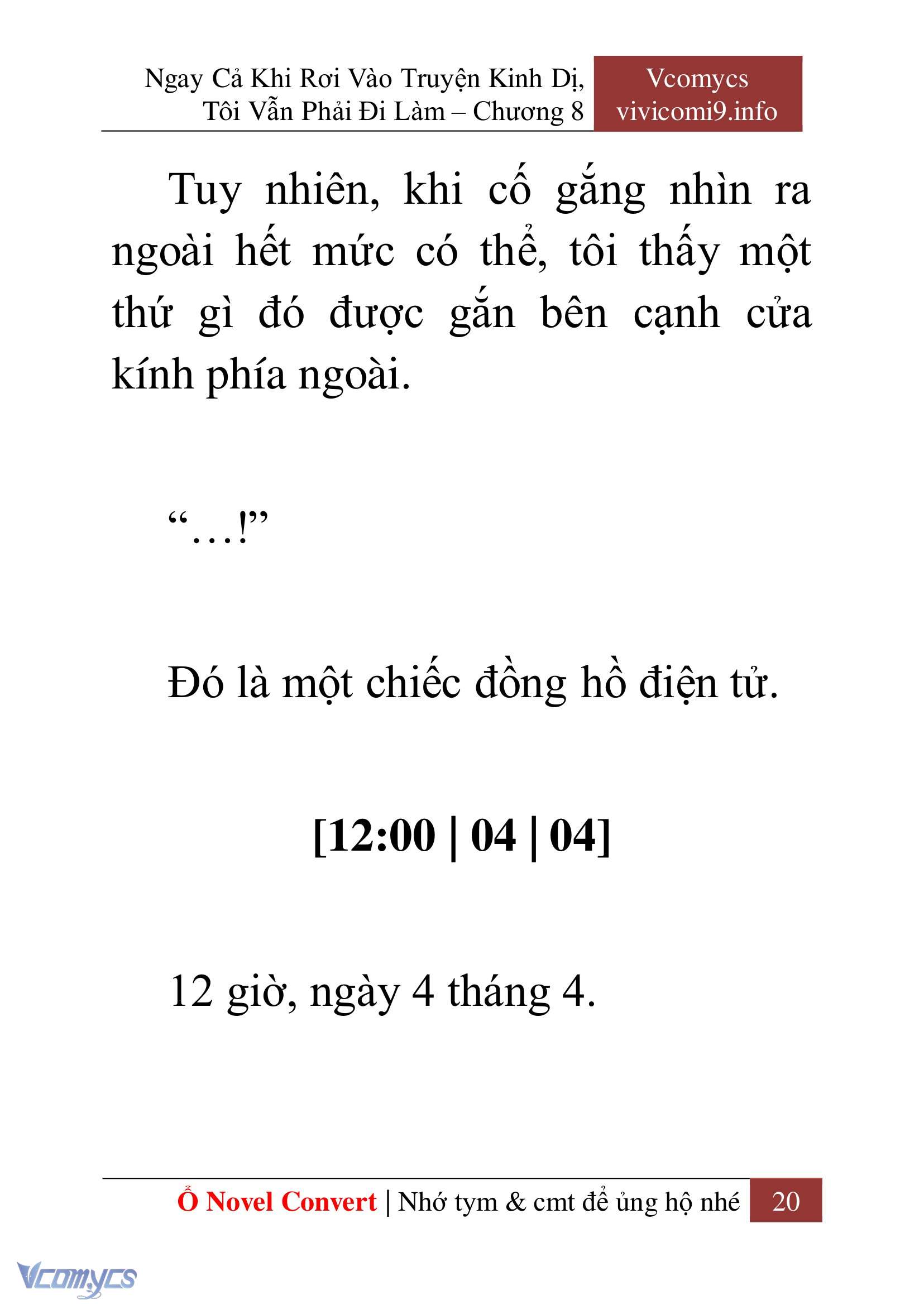[Novel] Ngay Cả Khi Rơi Vào Truyện Kinh Dị, Tôi Vẫn Phải Đi Làm Chapter 8 - Trang 23