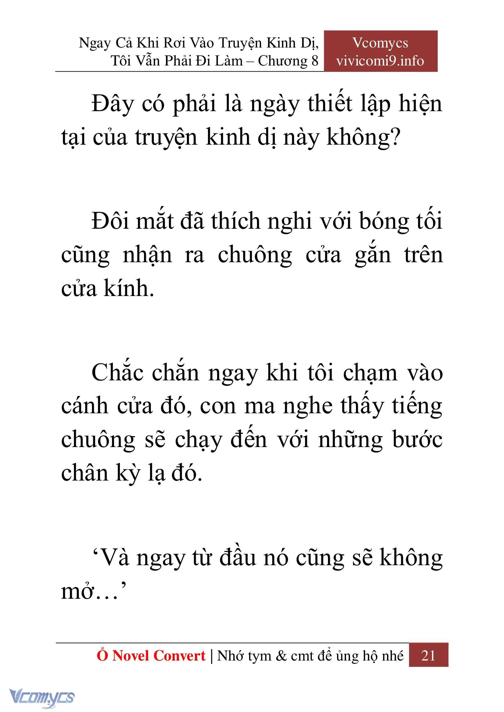 [Novel] Ngay Cả Khi Rơi Vào Truyện Kinh Dị, Tôi Vẫn Phải Đi Làm Chapter 8 - Trang 24