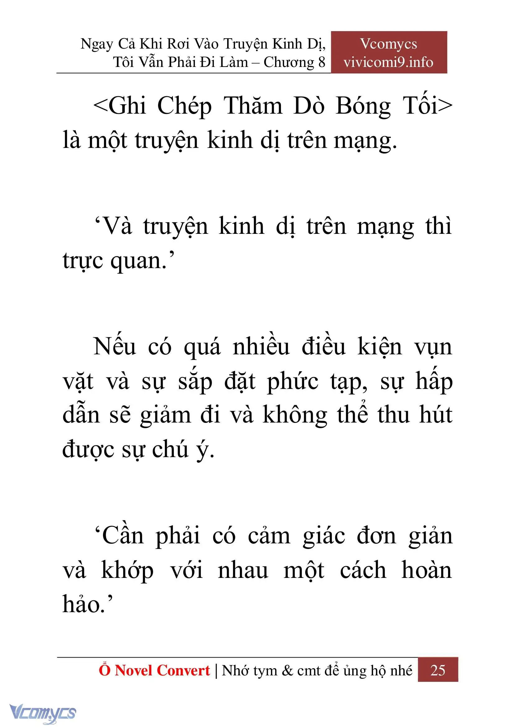 [Novel] Ngay Cả Khi Rơi Vào Truyện Kinh Dị, Tôi Vẫn Phải Đi Làm Chapter 8 - Trang 28