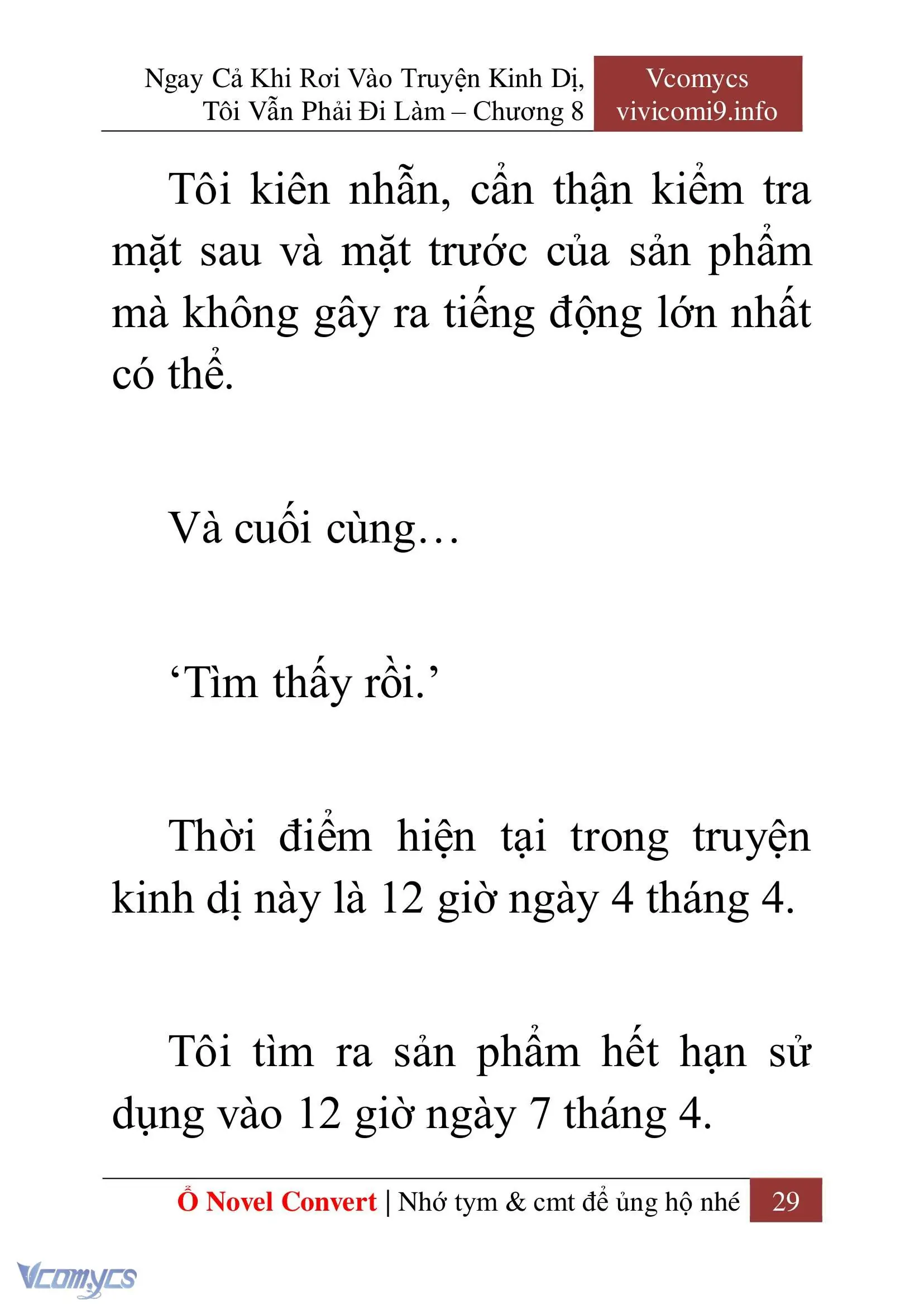 [Novel] Ngay Cả Khi Rơi Vào Truyện Kinh Dị, Tôi Vẫn Phải Đi Làm Chapter 8 - Trang 32