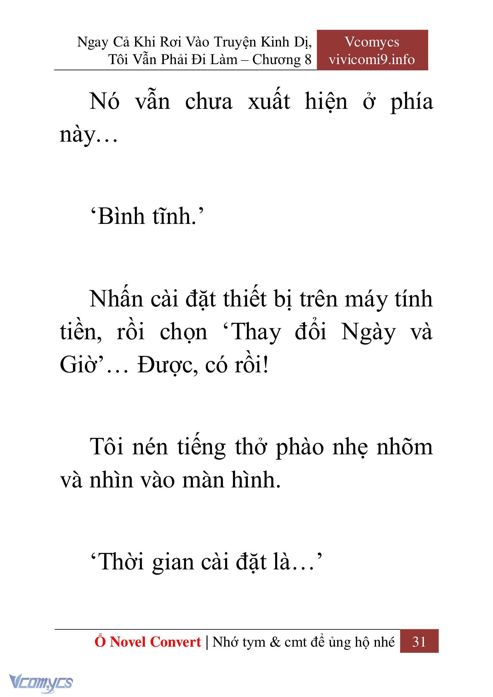 [Novel] Ngay Cả Khi Rơi Vào Truyện Kinh Dị, Tôi Vẫn Phải Đi Làm Chapter 8 - Trang 34