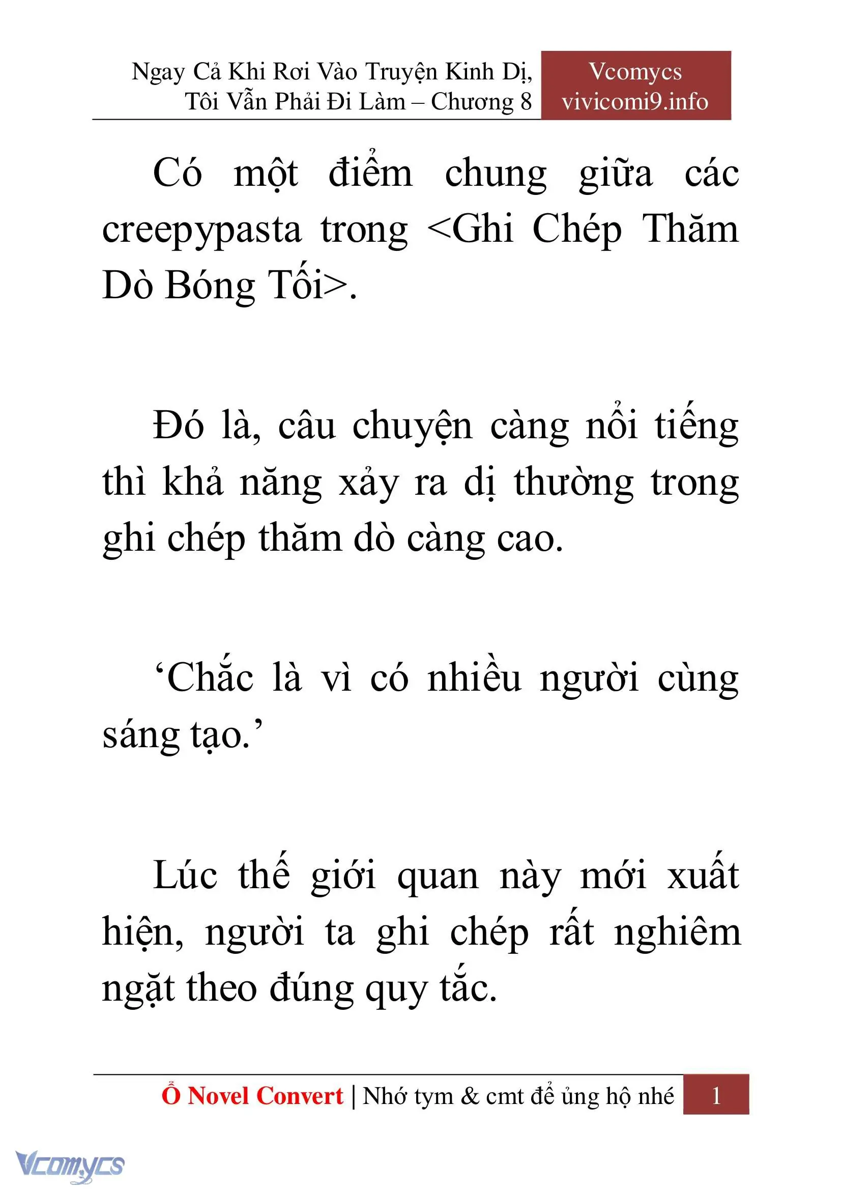 [Novel] Ngay Cả Khi Rơi Vào Truyện Kinh Dị, Tôi Vẫn Phải Đi Làm Chapter 8 - Trang 4