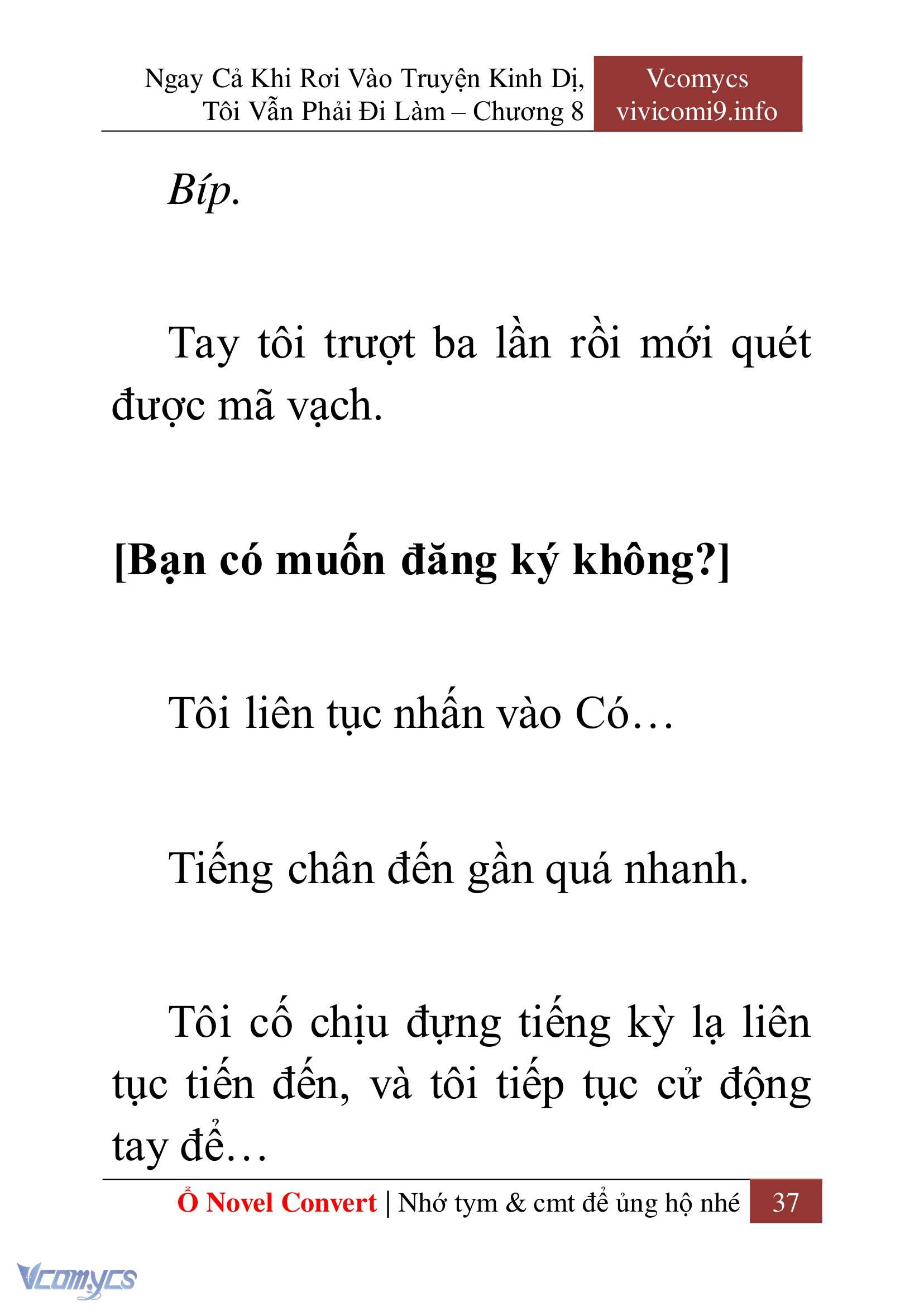 [Novel] Ngay Cả Khi Rơi Vào Truyện Kinh Dị, Tôi Vẫn Phải Đi Làm Chapter 8 - Trang 40