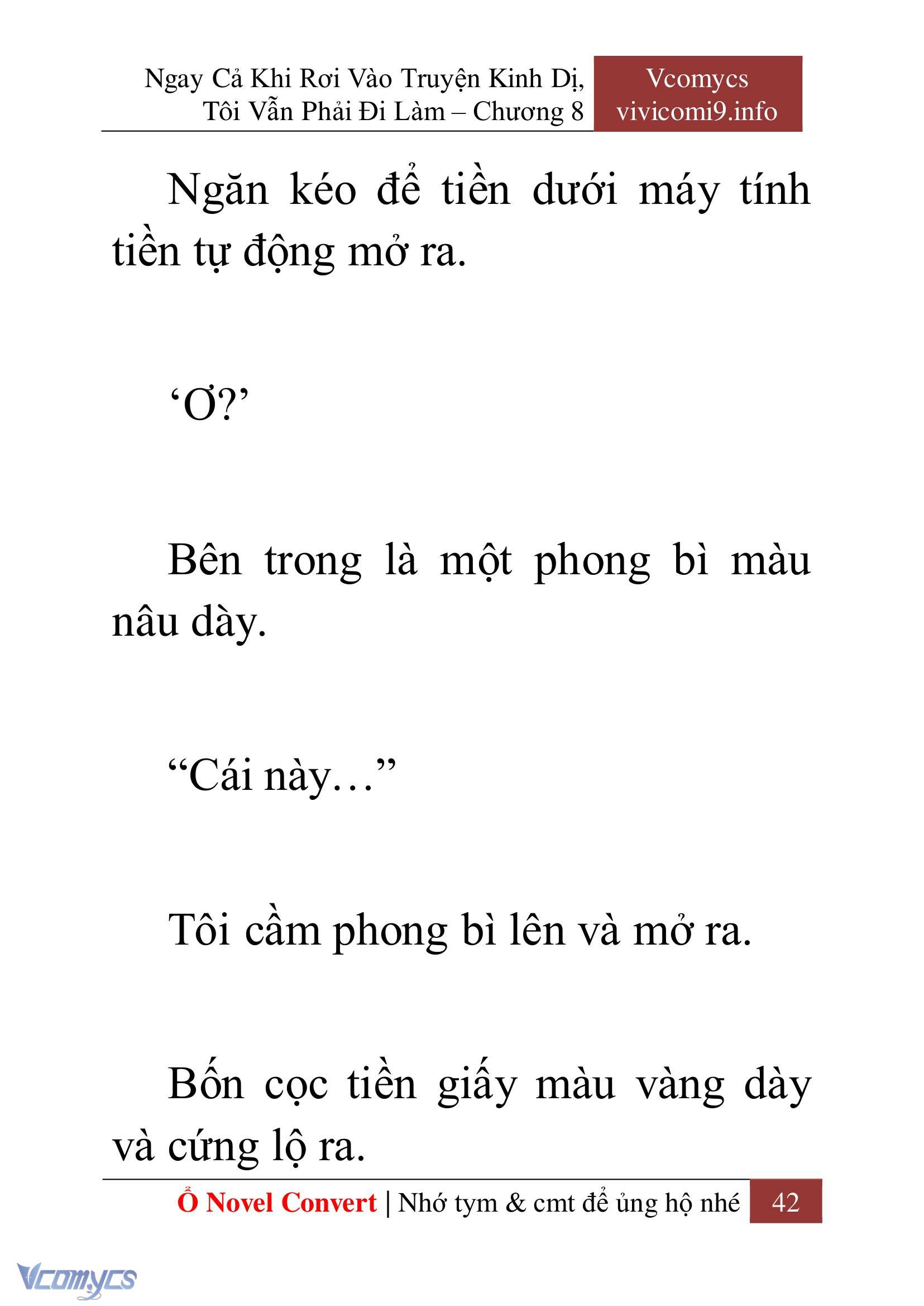 [Novel] Ngay Cả Khi Rơi Vào Truyện Kinh Dị, Tôi Vẫn Phải Đi Làm Chapter 8 - Trang 45
