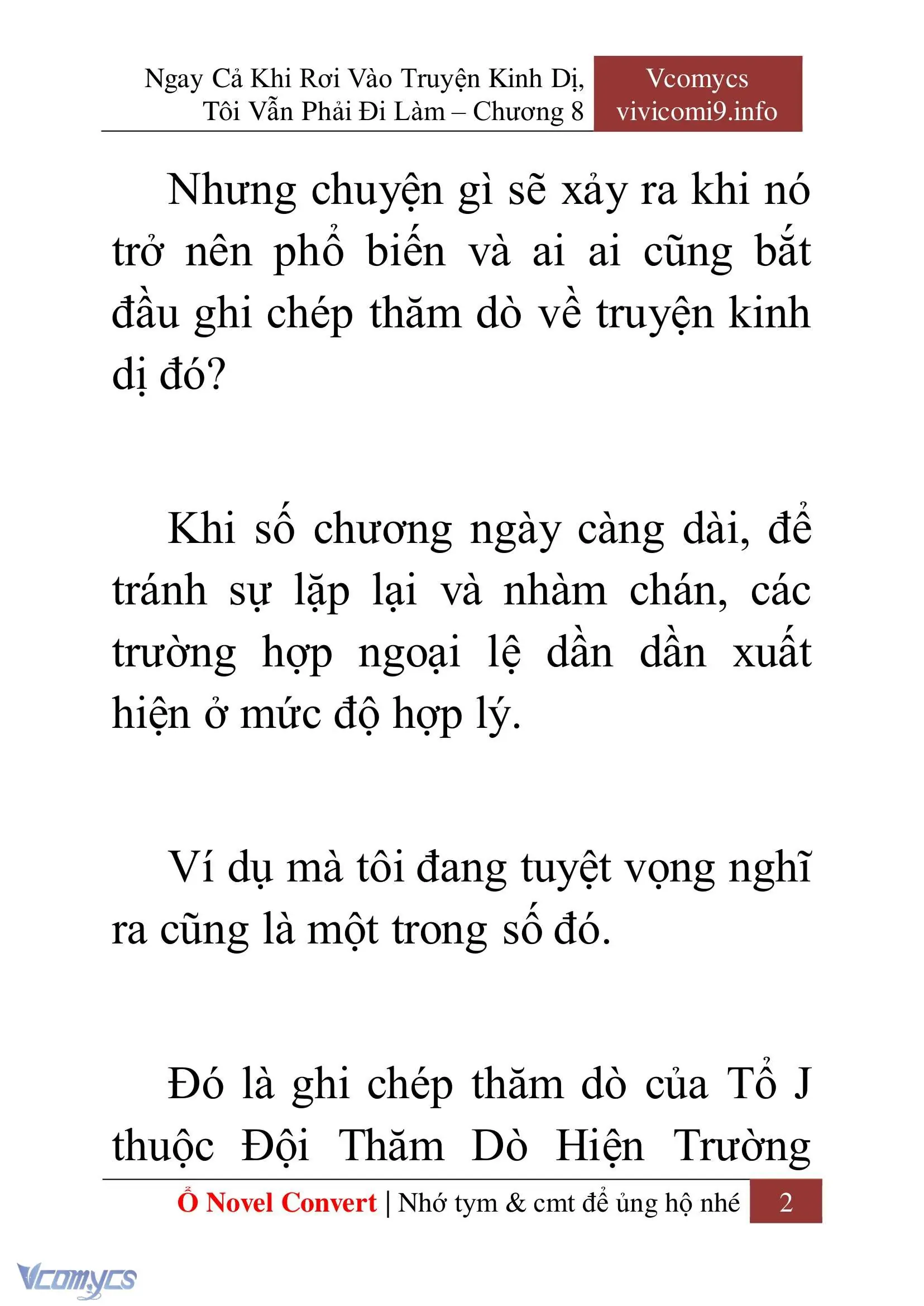 [Novel] Ngay Cả Khi Rơi Vào Truyện Kinh Dị, Tôi Vẫn Phải Đi Làm Chapter 8 - Trang 5