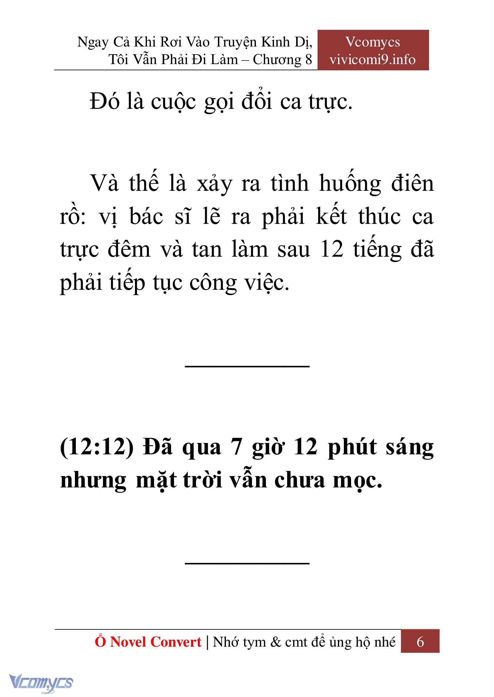 [Novel] Ngay Cả Khi Rơi Vào Truyện Kinh Dị, Tôi Vẫn Phải Đi Làm Chapter 8 - Trang 9