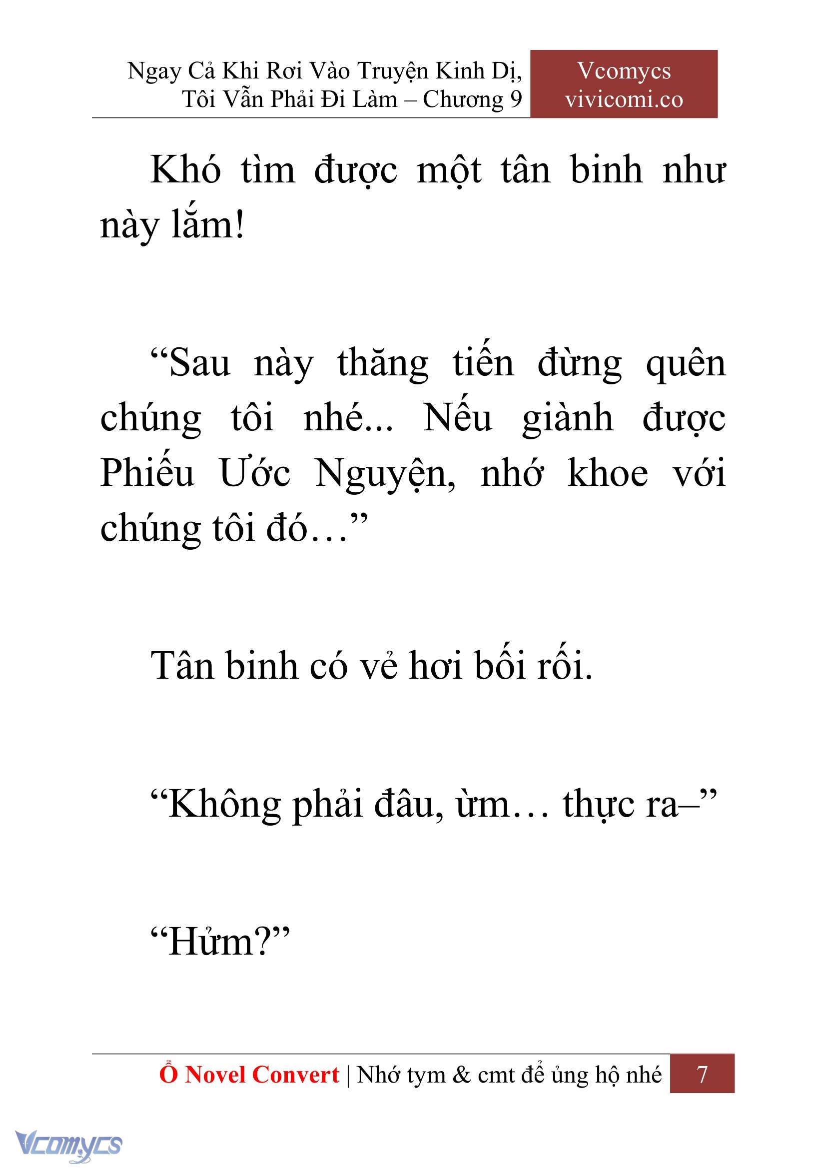 [Novel] Ngay Cả Khi Rơi Vào Truyện Kinh Dị, Tôi Vẫn Phải Đi Làm Chapter 9 - Trang 10