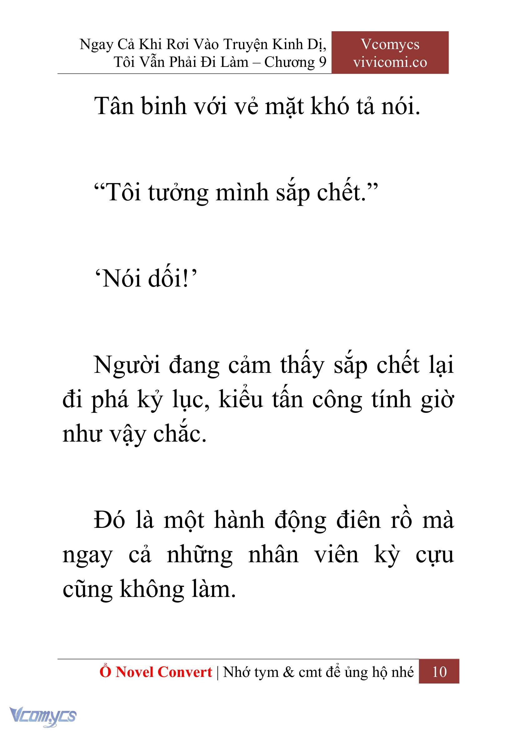 [Novel] Ngay Cả Khi Rơi Vào Truyện Kinh Dị, Tôi Vẫn Phải Đi Làm Chapter 9 - Trang 13