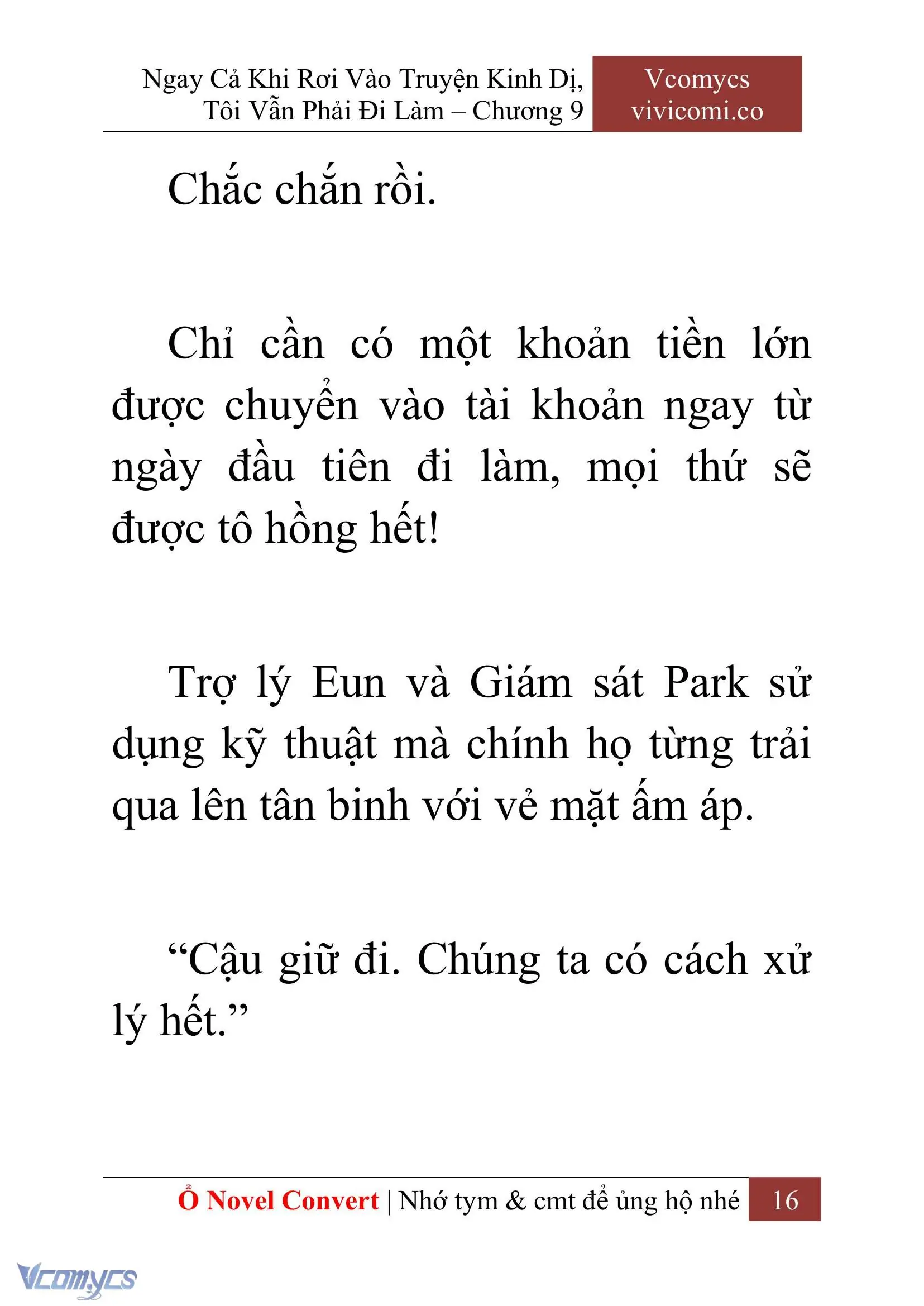 [Novel] Ngay Cả Khi Rơi Vào Truyện Kinh Dị, Tôi Vẫn Phải Đi Làm Chapter 9 - Trang 19