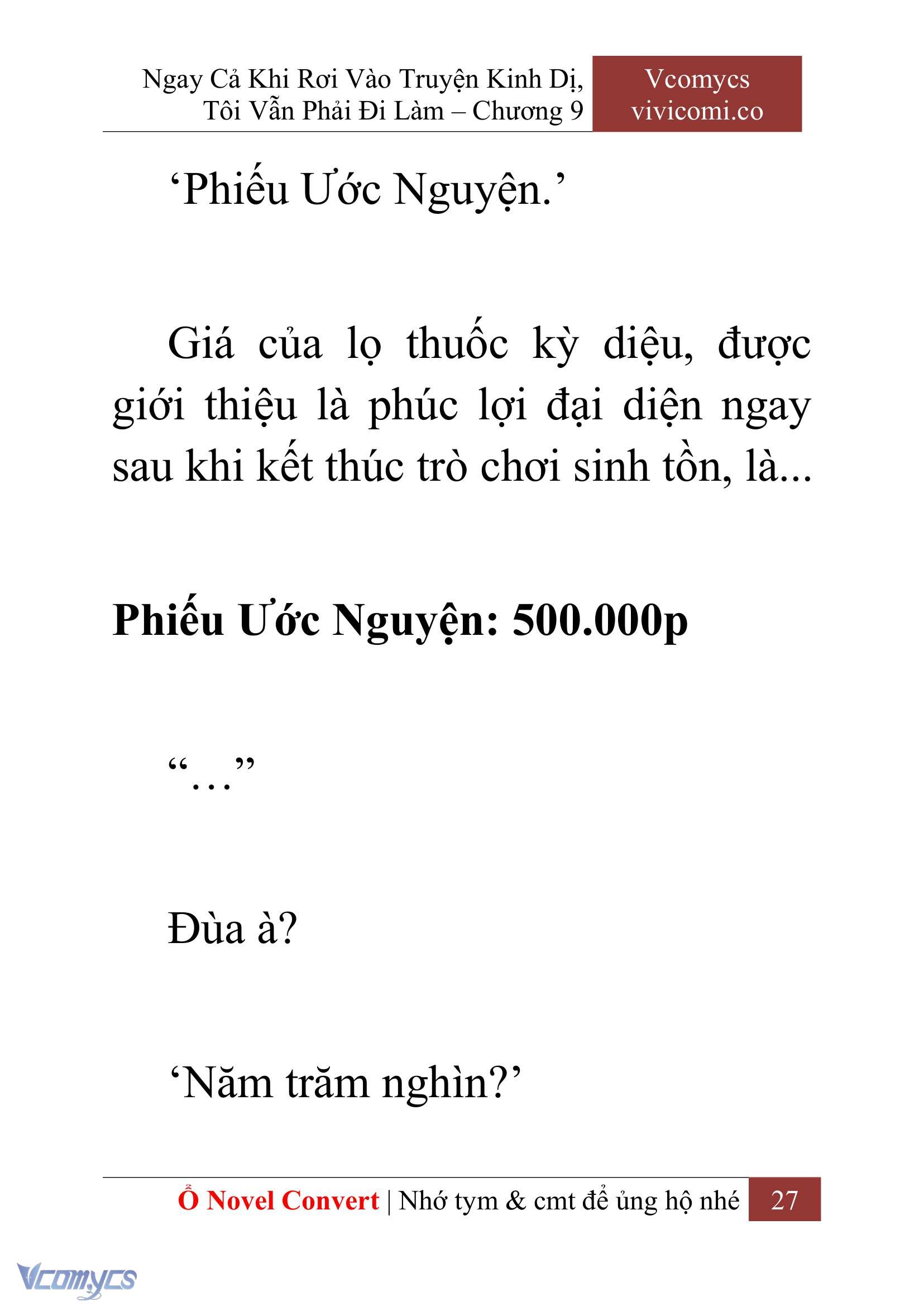 [Novel] Ngay Cả Khi Rơi Vào Truyện Kinh Dị, Tôi Vẫn Phải Đi Làm Chapter 9 - Trang 30
