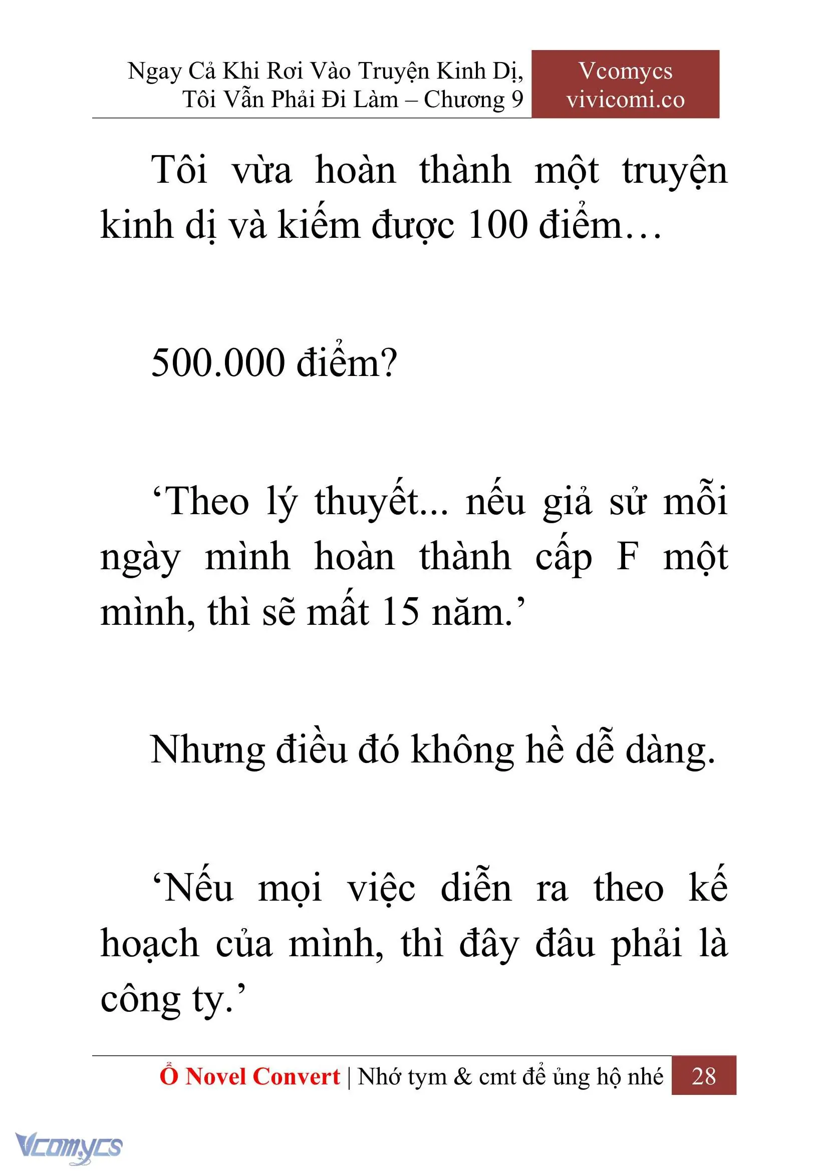 [Novel] Ngay Cả Khi Rơi Vào Truyện Kinh Dị, Tôi Vẫn Phải Đi Làm Chapter 9 - Trang 31