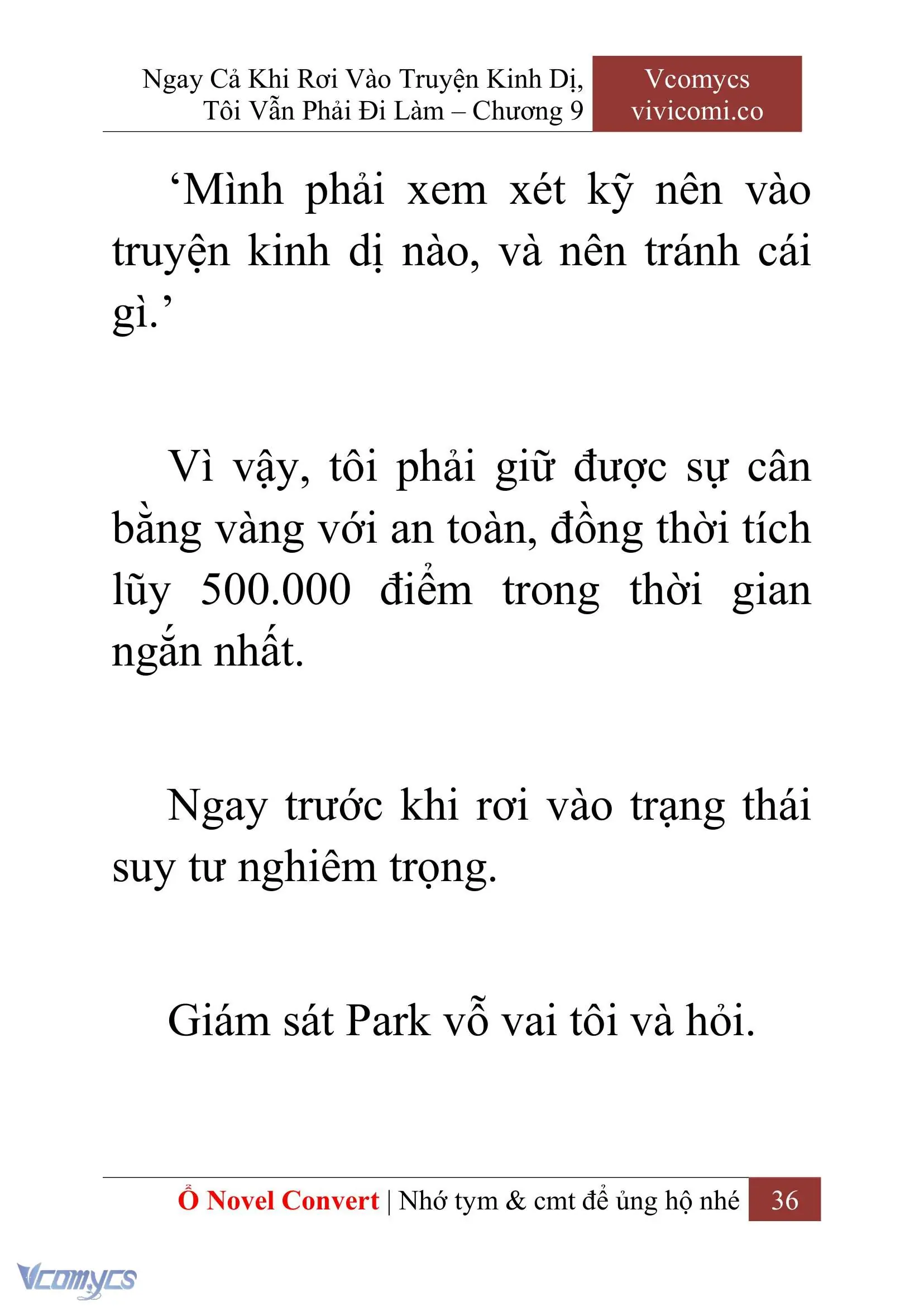[Novel] Ngay Cả Khi Rơi Vào Truyện Kinh Dị, Tôi Vẫn Phải Đi Làm Chapter 9 - Trang 39