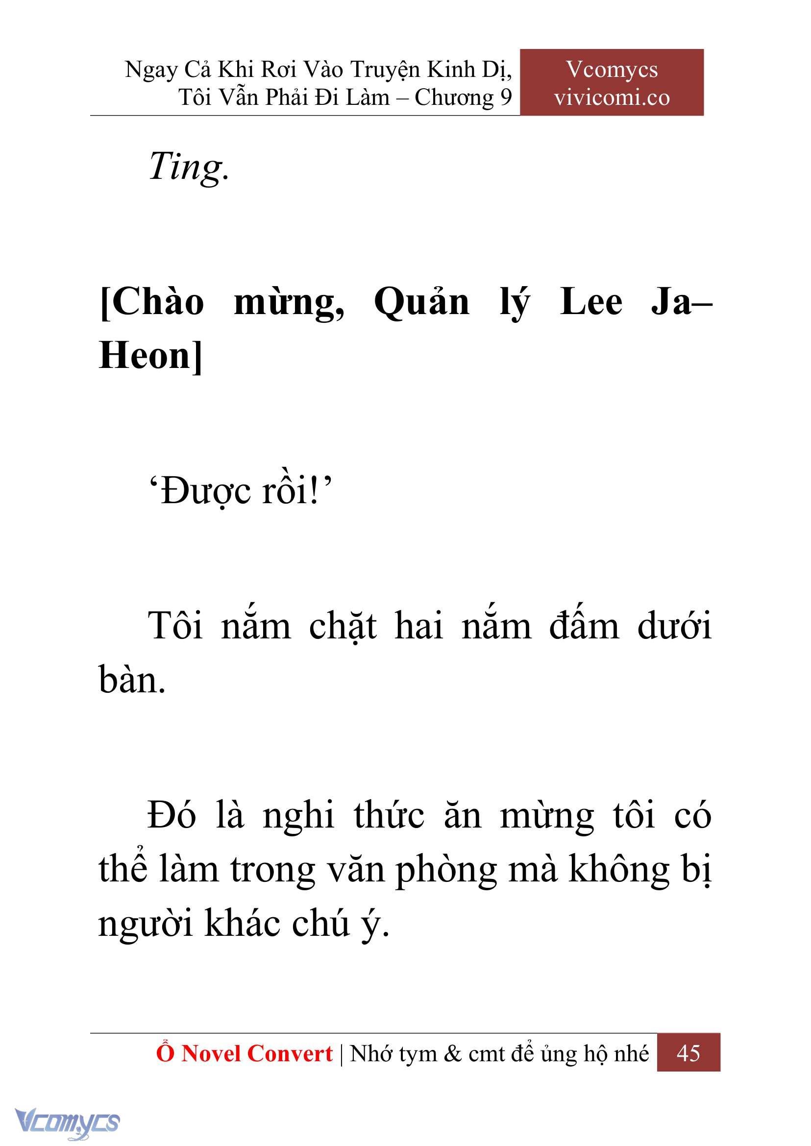 [Novel] Ngay Cả Khi Rơi Vào Truyện Kinh Dị, Tôi Vẫn Phải Đi Làm Chapter 9 - Trang 48