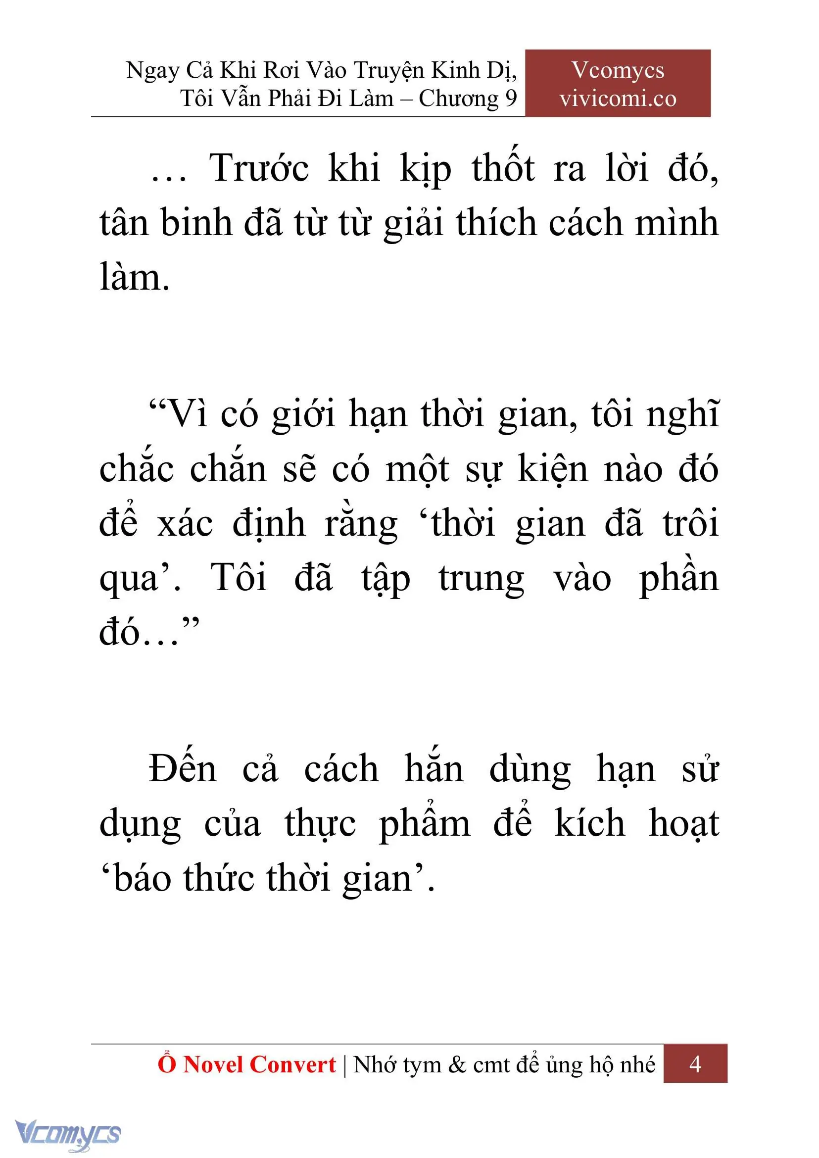 [Novel] Ngay Cả Khi Rơi Vào Truyện Kinh Dị, Tôi Vẫn Phải Đi Làm Chapter 9 - Trang 7