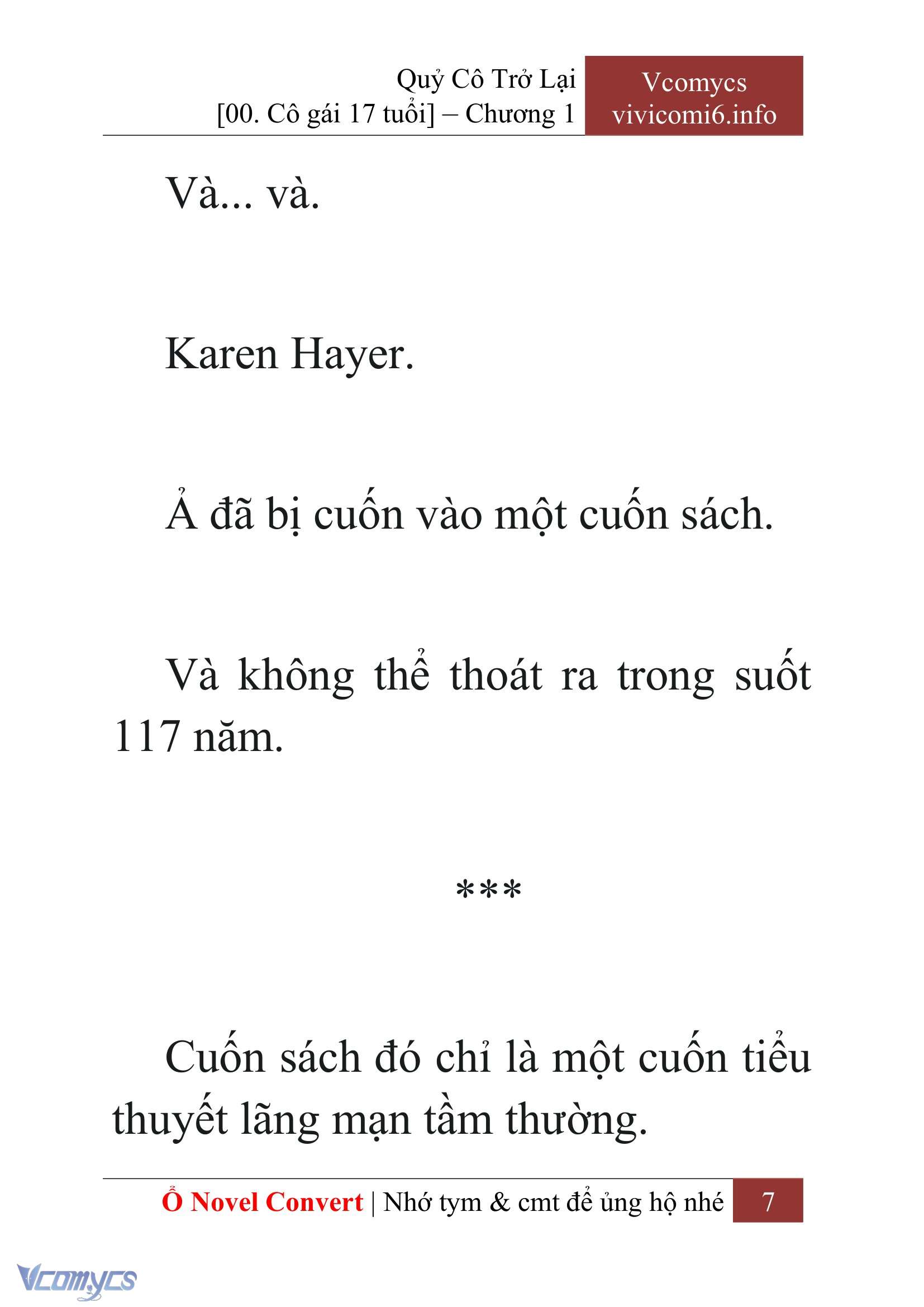 [Novel] Quý Cô Trở Lại Chapter 1 - Trang 10