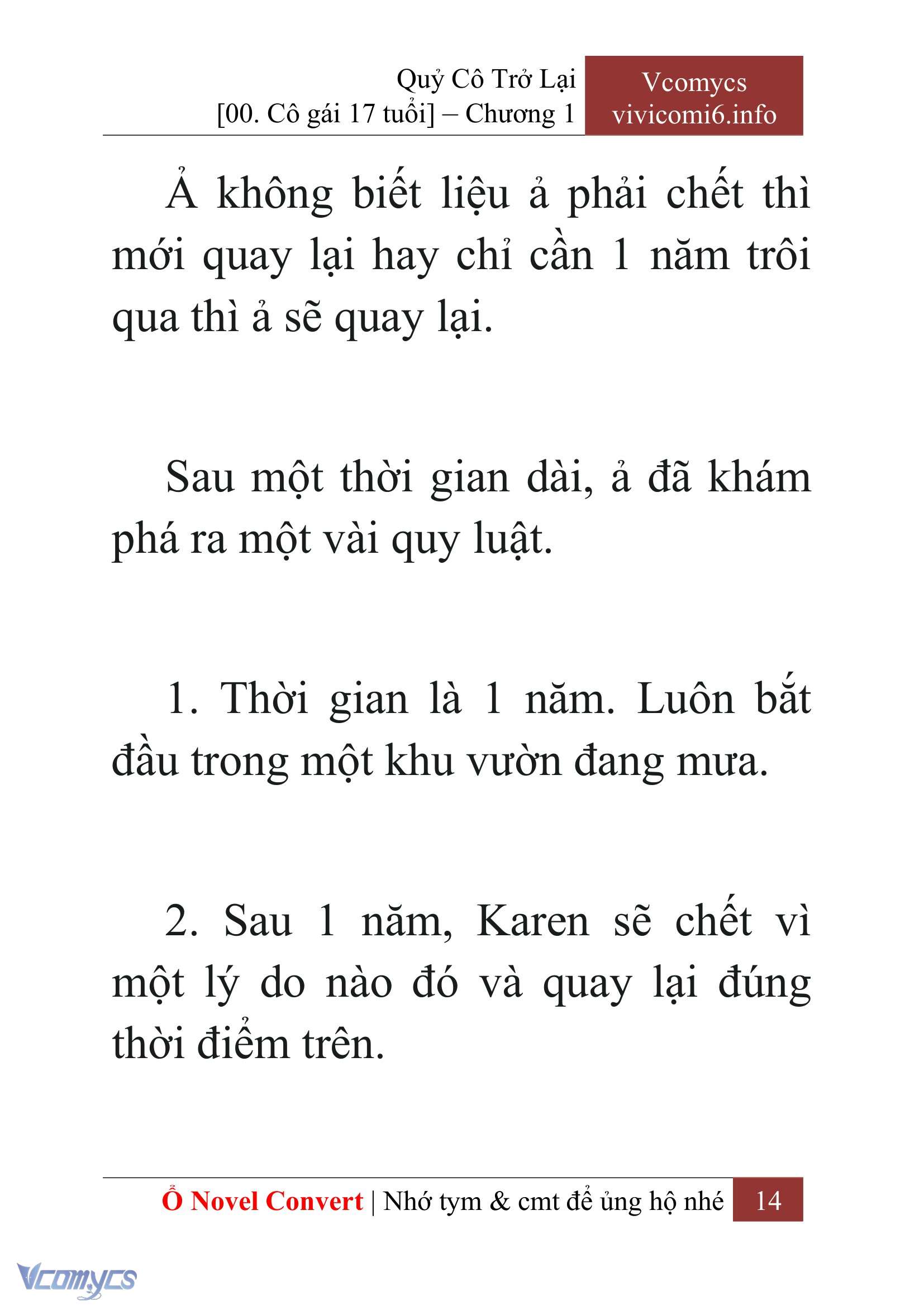 [Novel] Quý Cô Trở Lại Chapter 1 - Trang 17