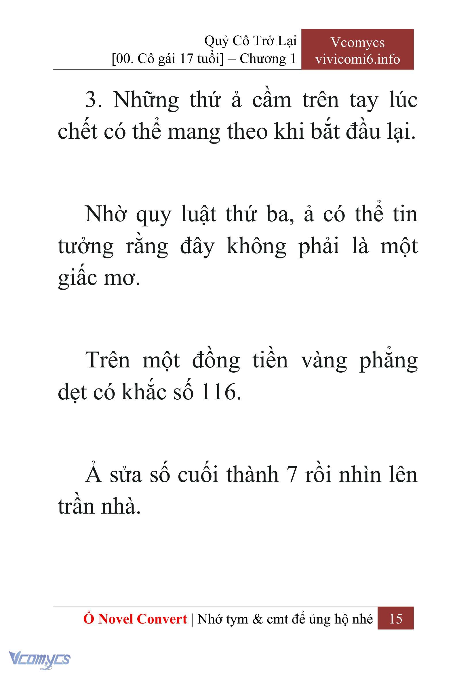 [Novel] Quý Cô Trở Lại Chapter 1 - Trang 18