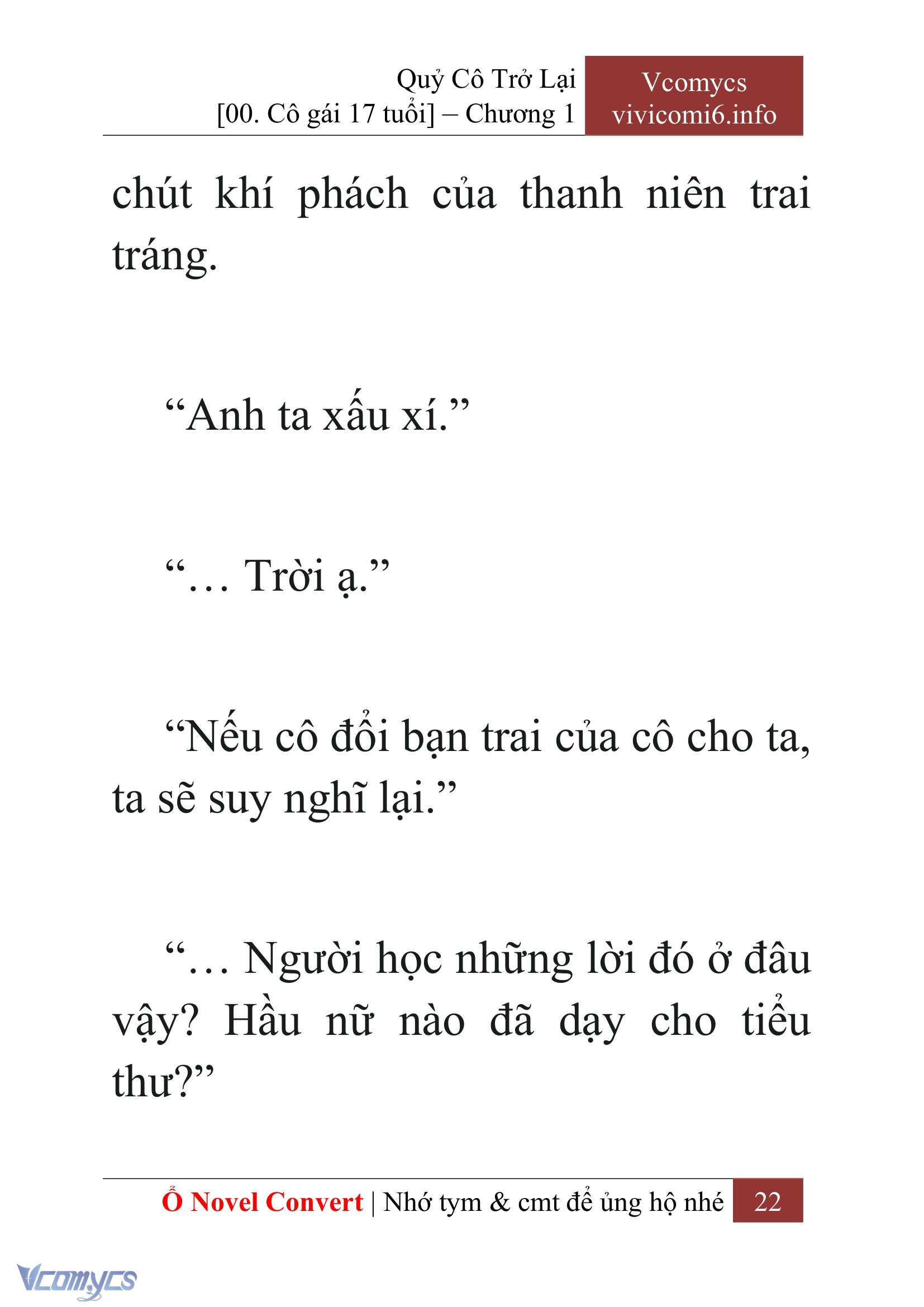 [Novel] Quý Cô Trở Lại Chapter 1 - Trang 25