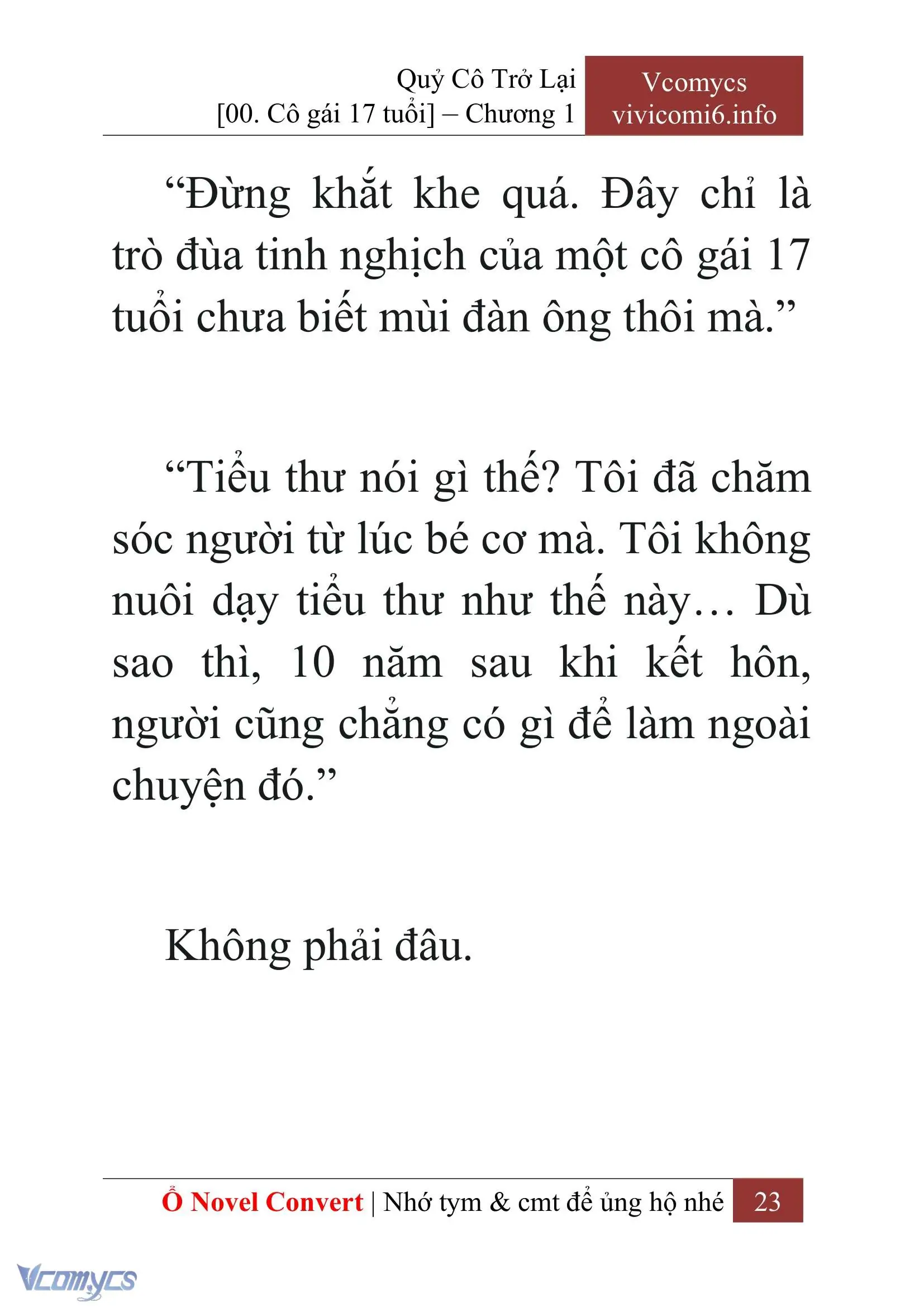 [Novel] Quý Cô Trở Lại Chapter 1 - Trang 26