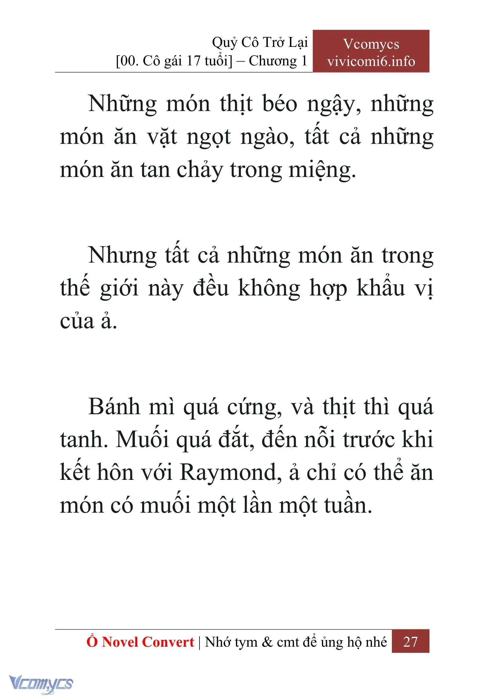 [Novel] Quý Cô Trở Lại Chapter 1 - Trang 30