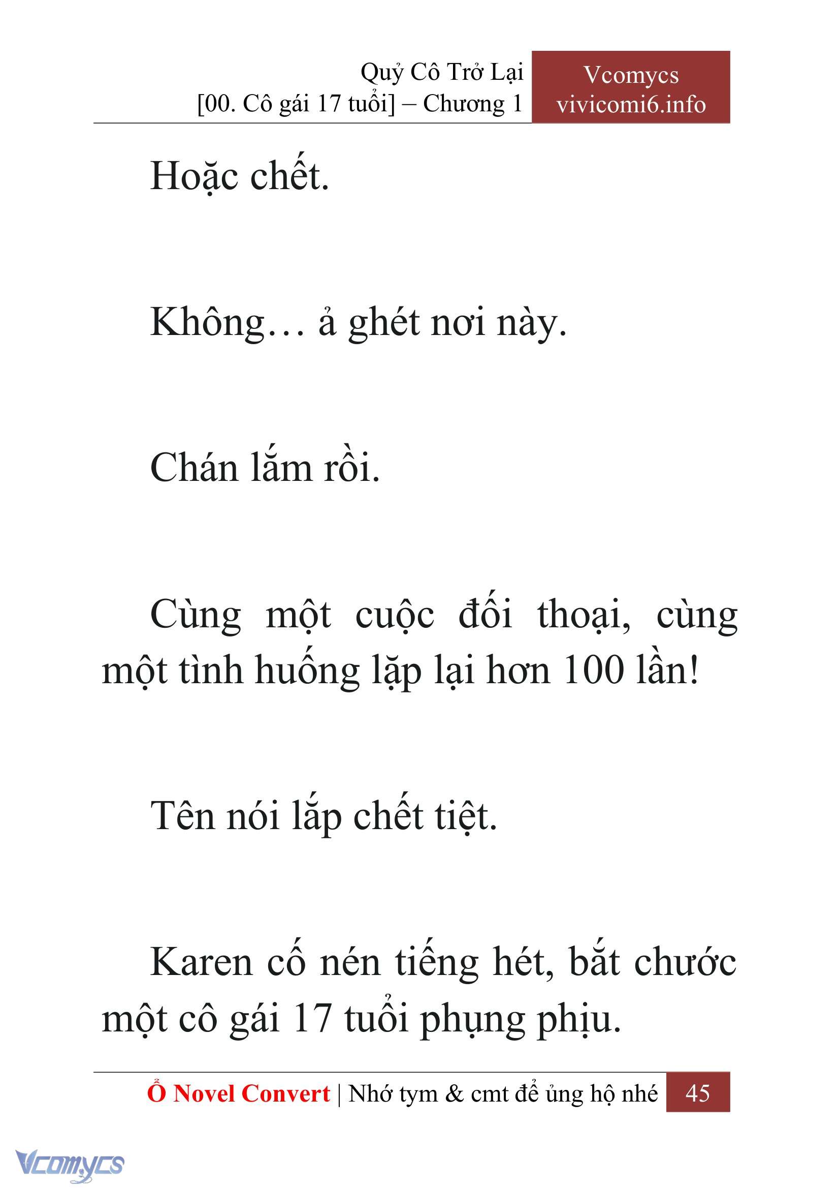 [Novel] Quý Cô Trở Lại Chapter 1 - Trang 48