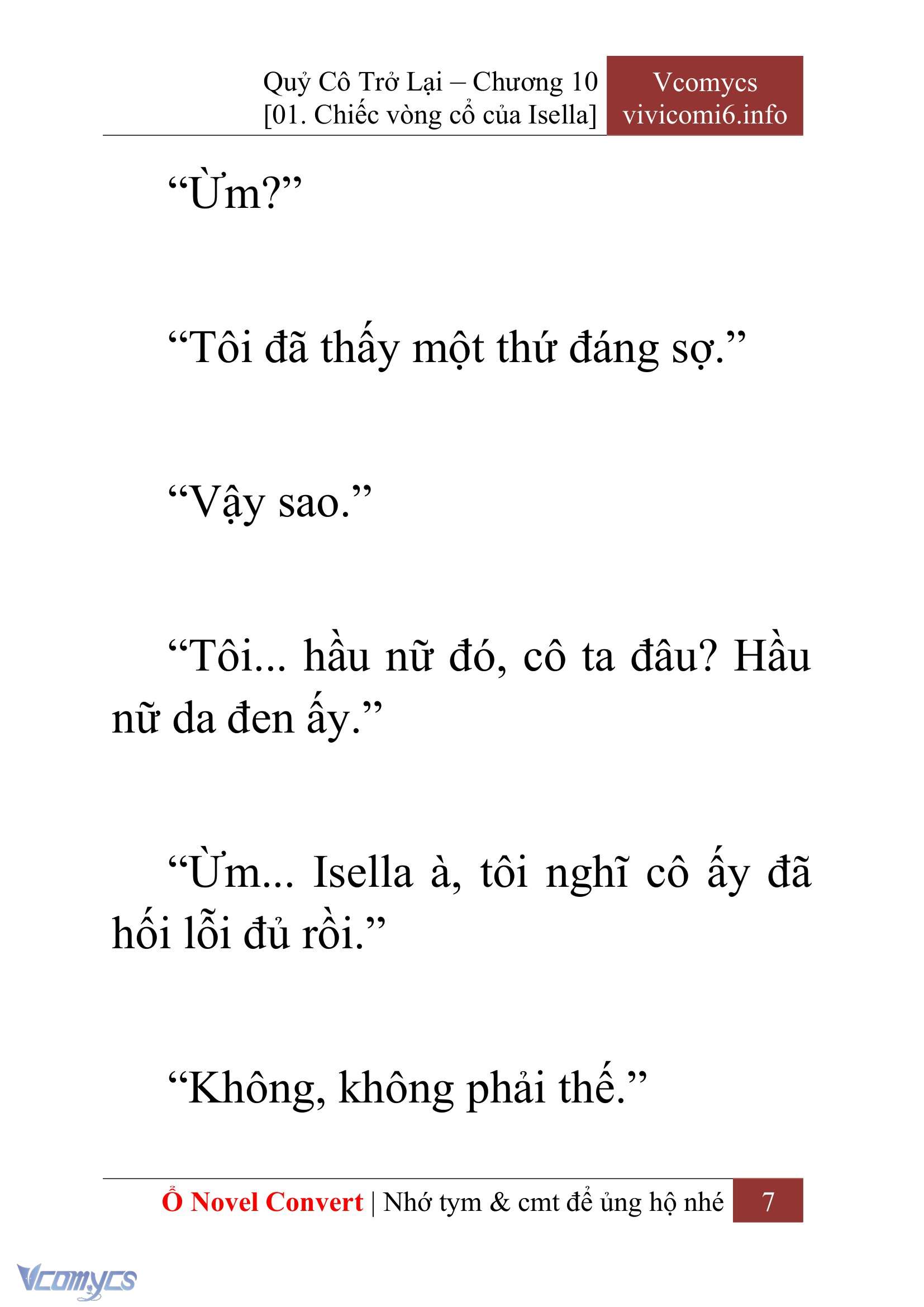 [Novel] Quý Cô Trở Lại Chapter 10 - Trang 10