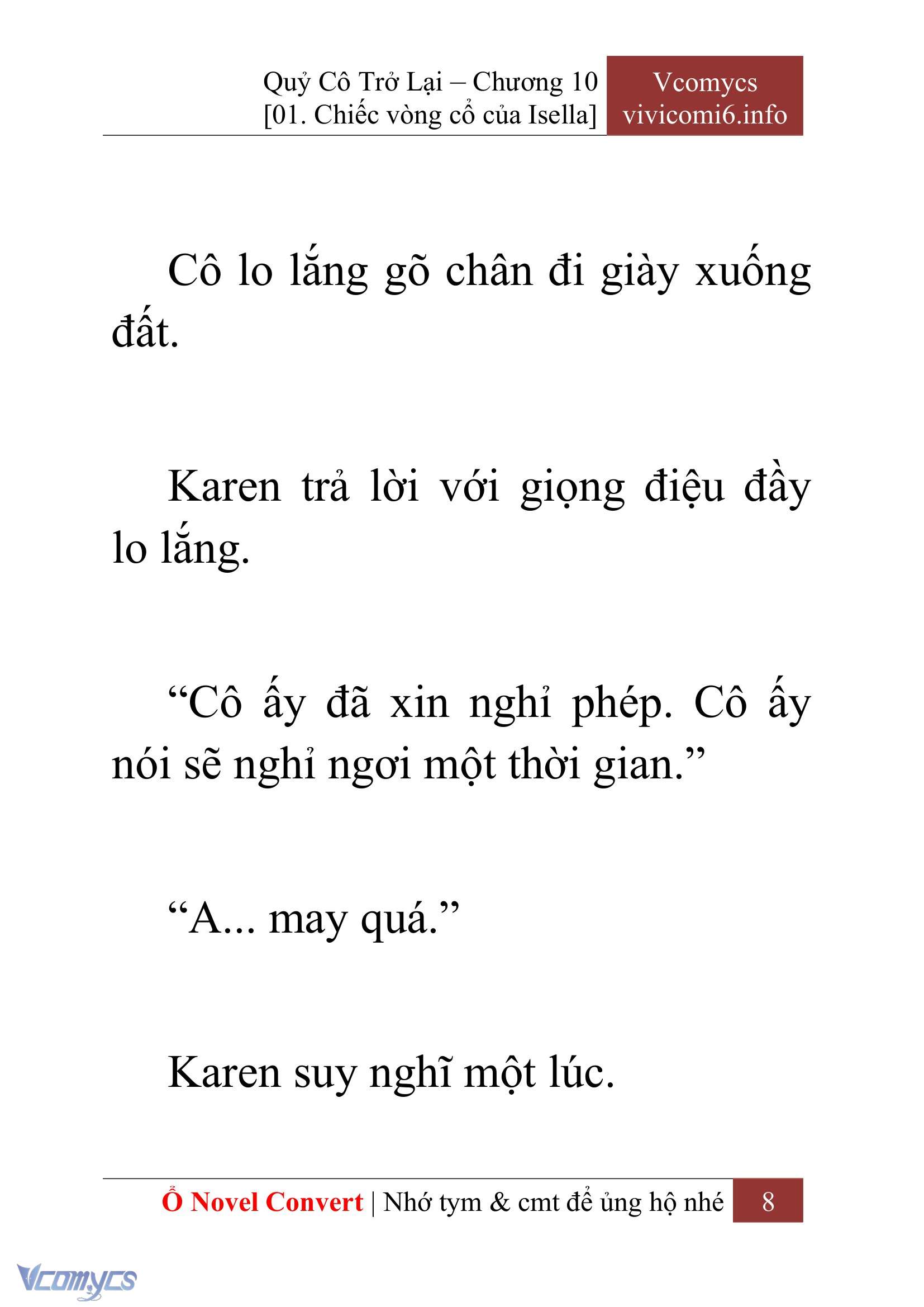 [Novel] Quý Cô Trở Lại Chapter 10 - Trang 11