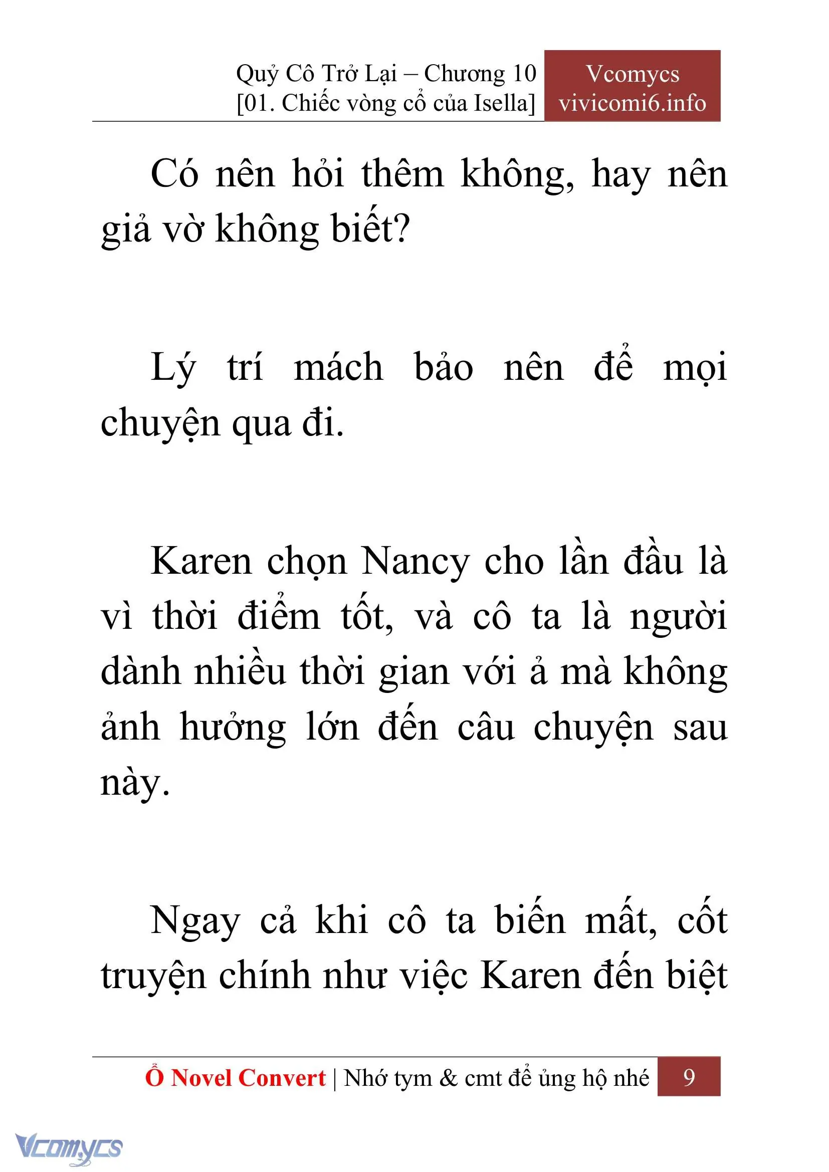 [Novel] Quý Cô Trở Lại Chapter 10 - Trang 12